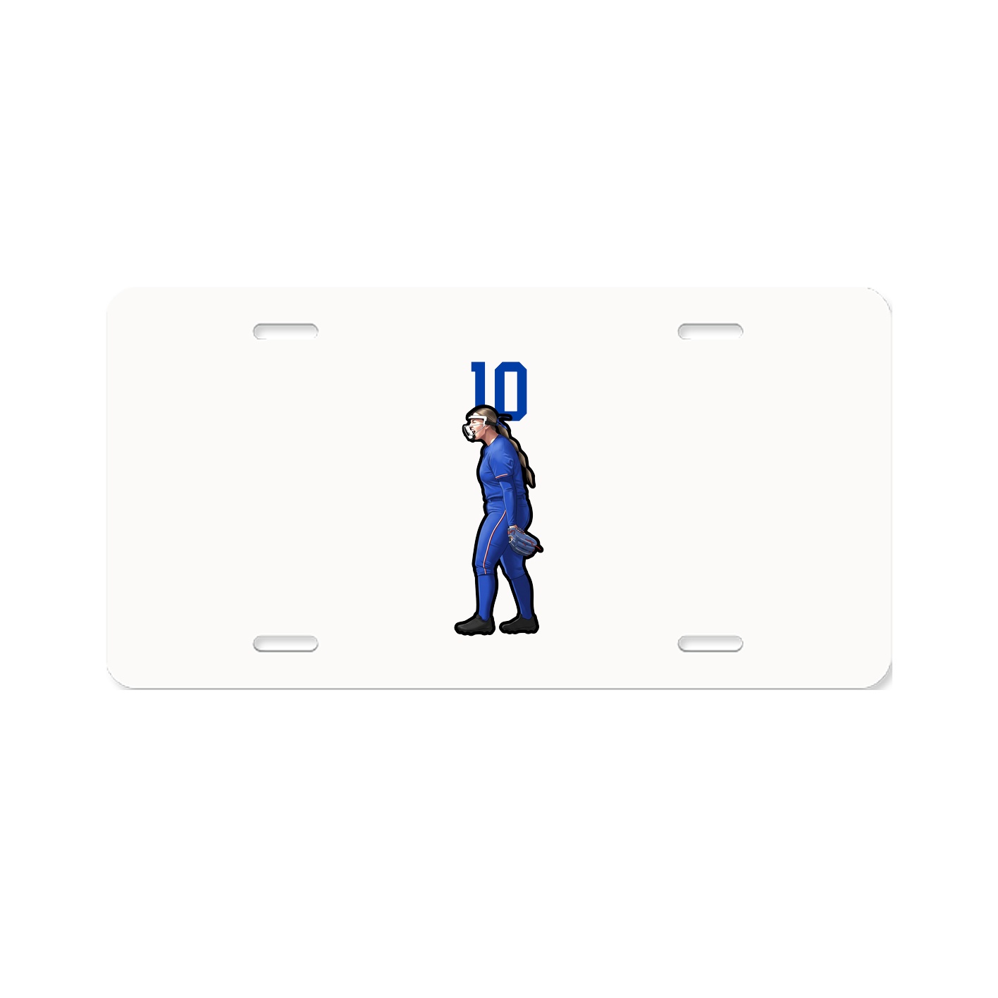 License Plate — Number Top in Classic