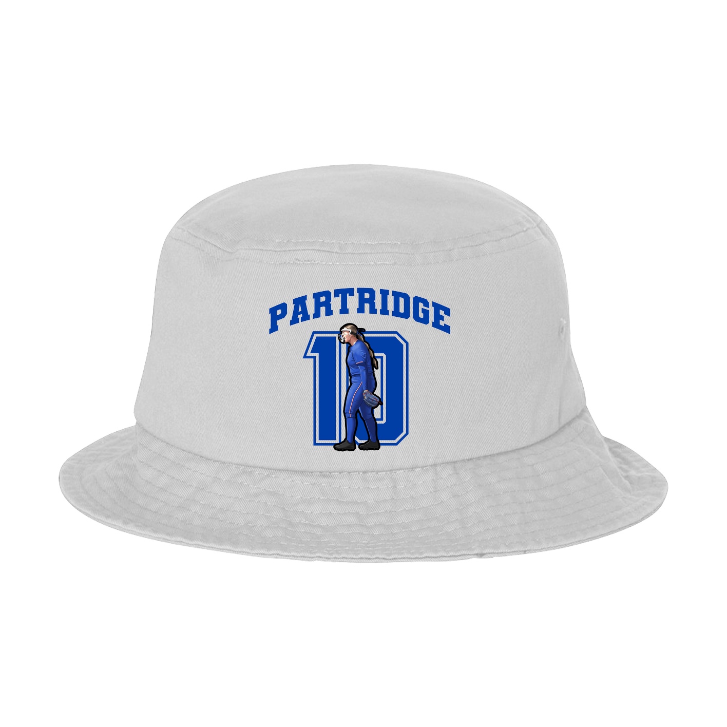 Bucket Cap — Number in White