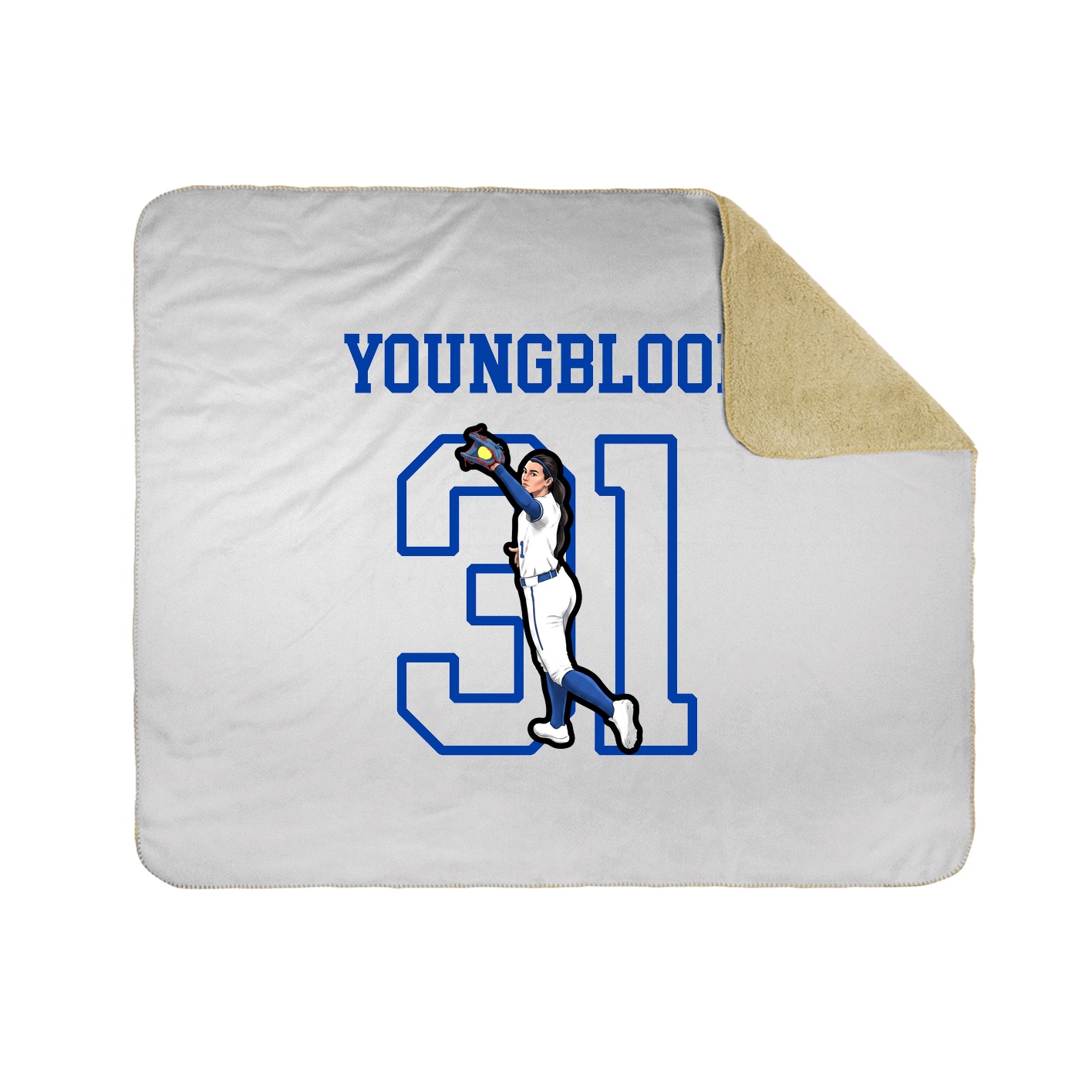 Throw Blanket — Shirsey in White