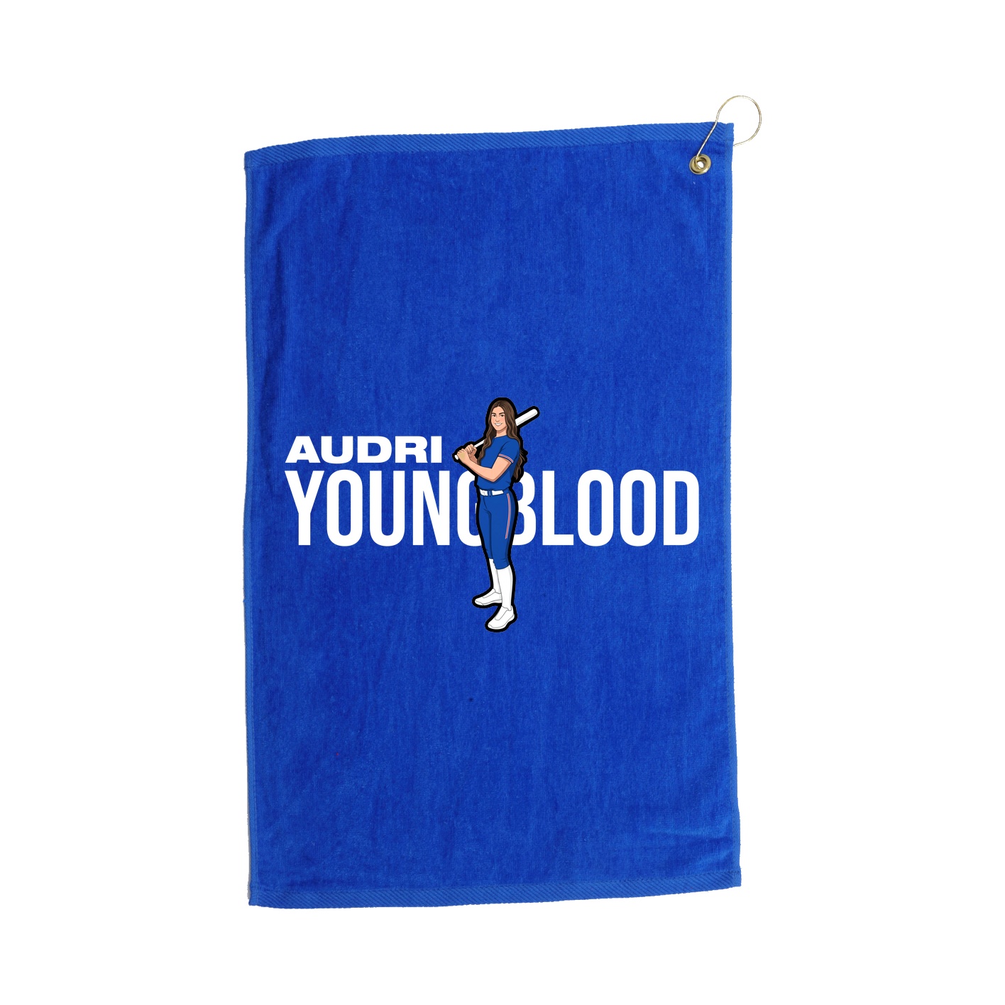 Golf Towel — Player Name in Royal