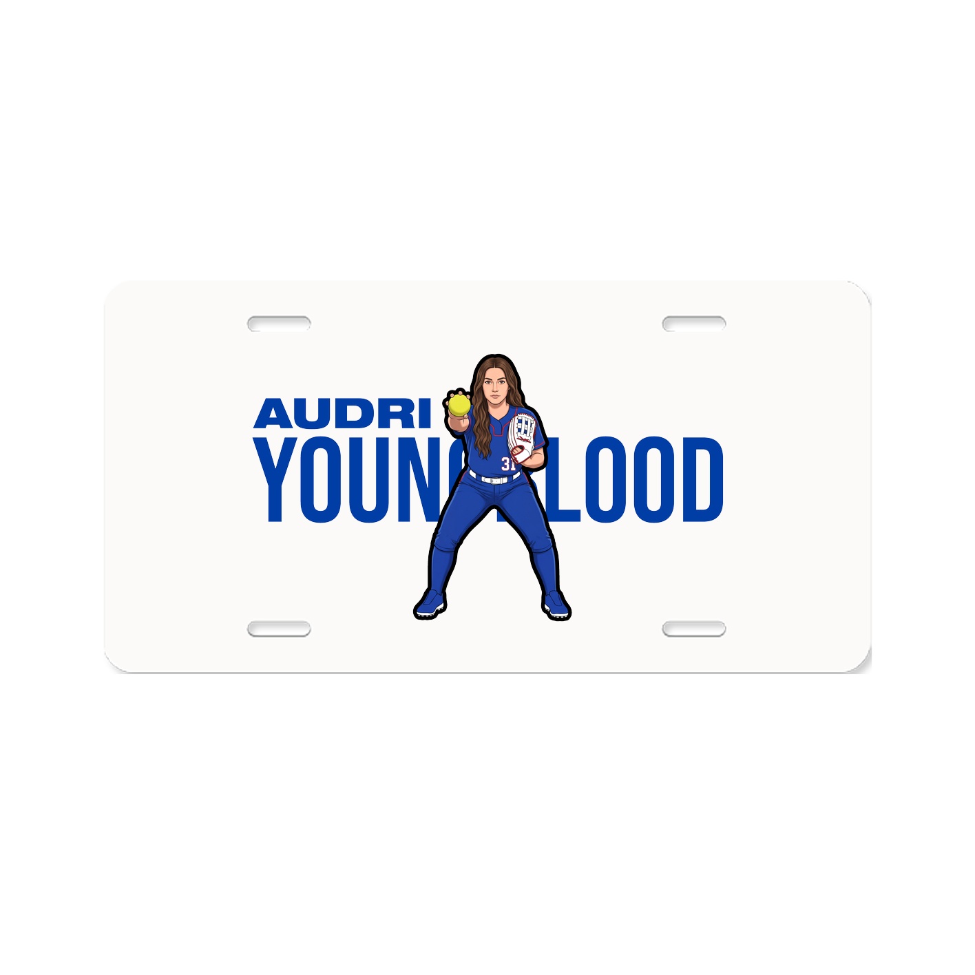 License Plate — Player Name in Classic
