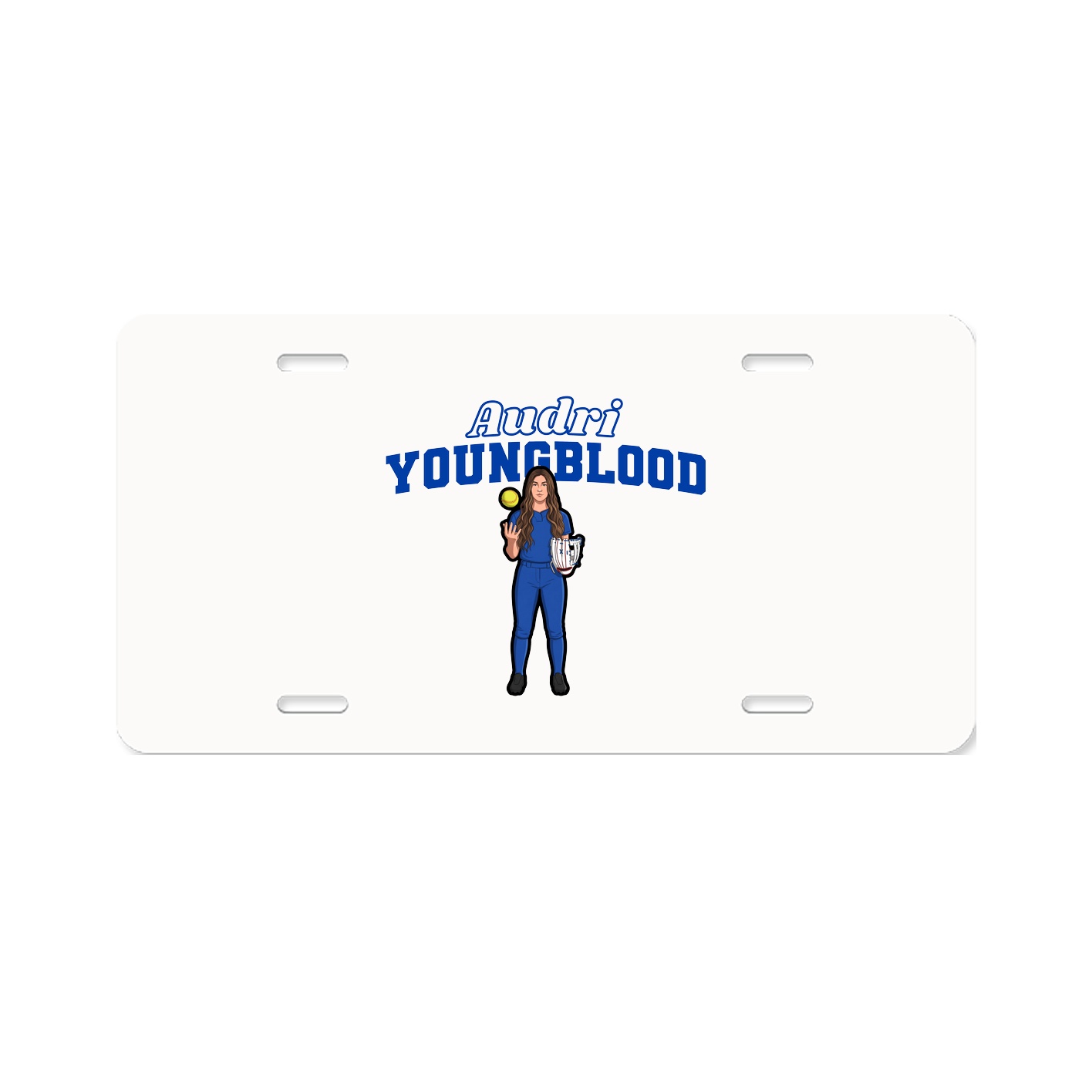 License Plate — Name Arch in Classic