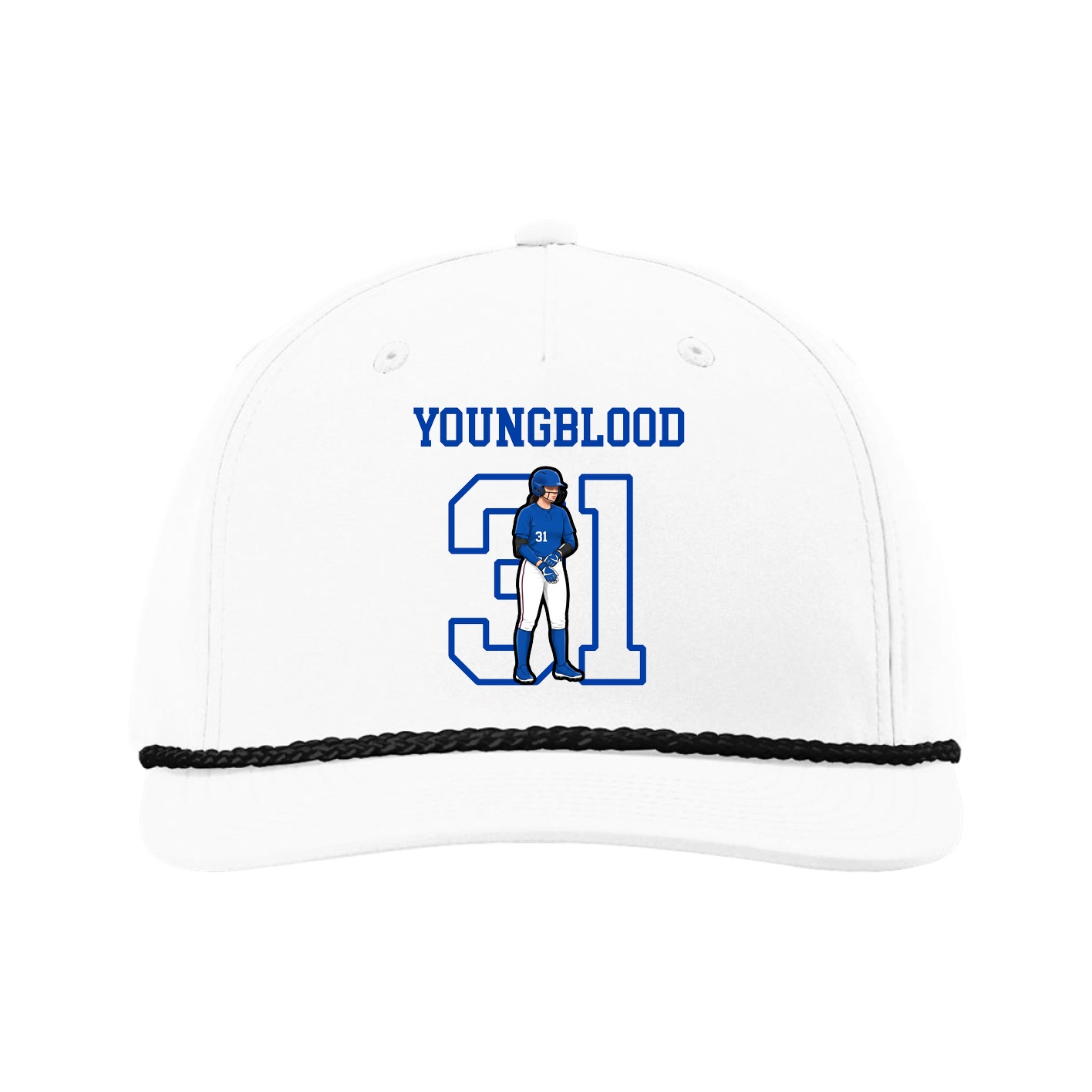 Five-Panel Classic Rope Cap — Shirsey in White