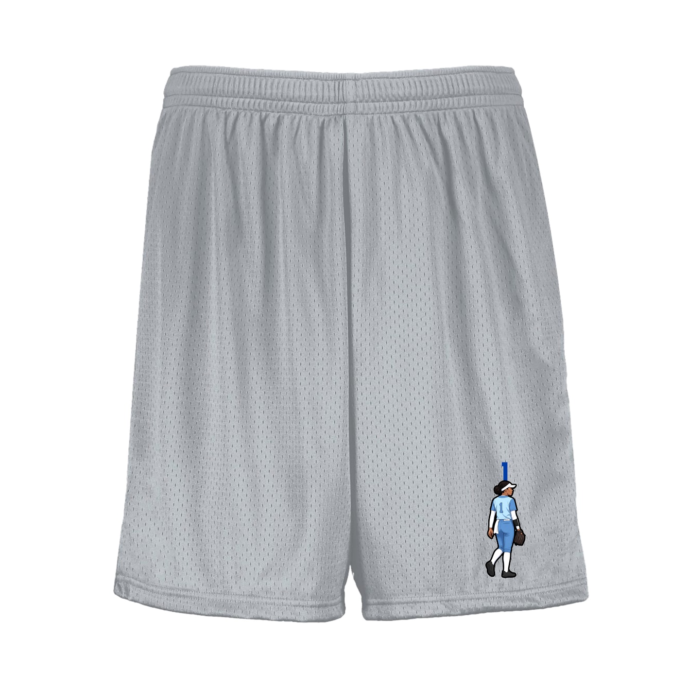 Shorts — Number Top in Silver