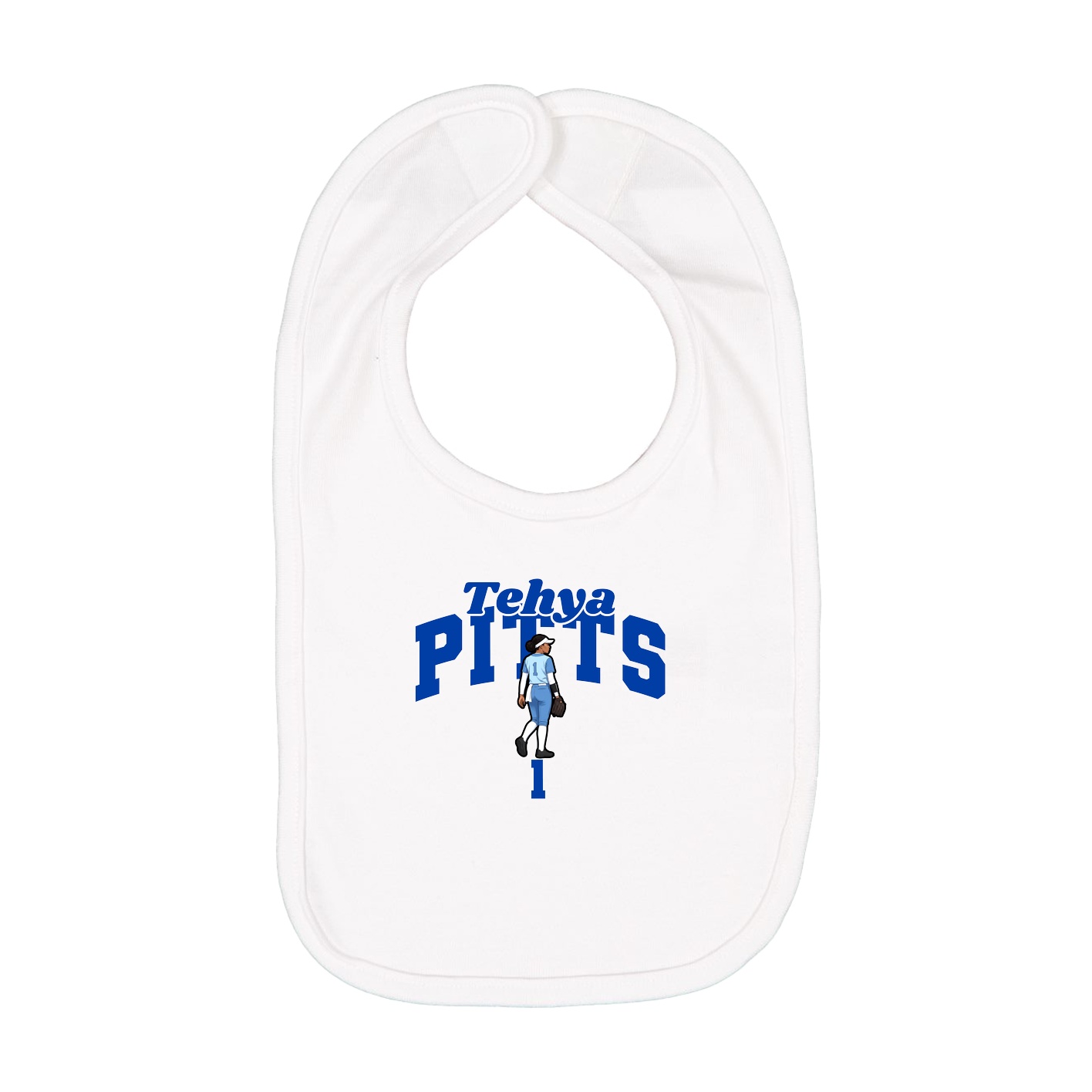 Infant Bib — Signature Arch in White