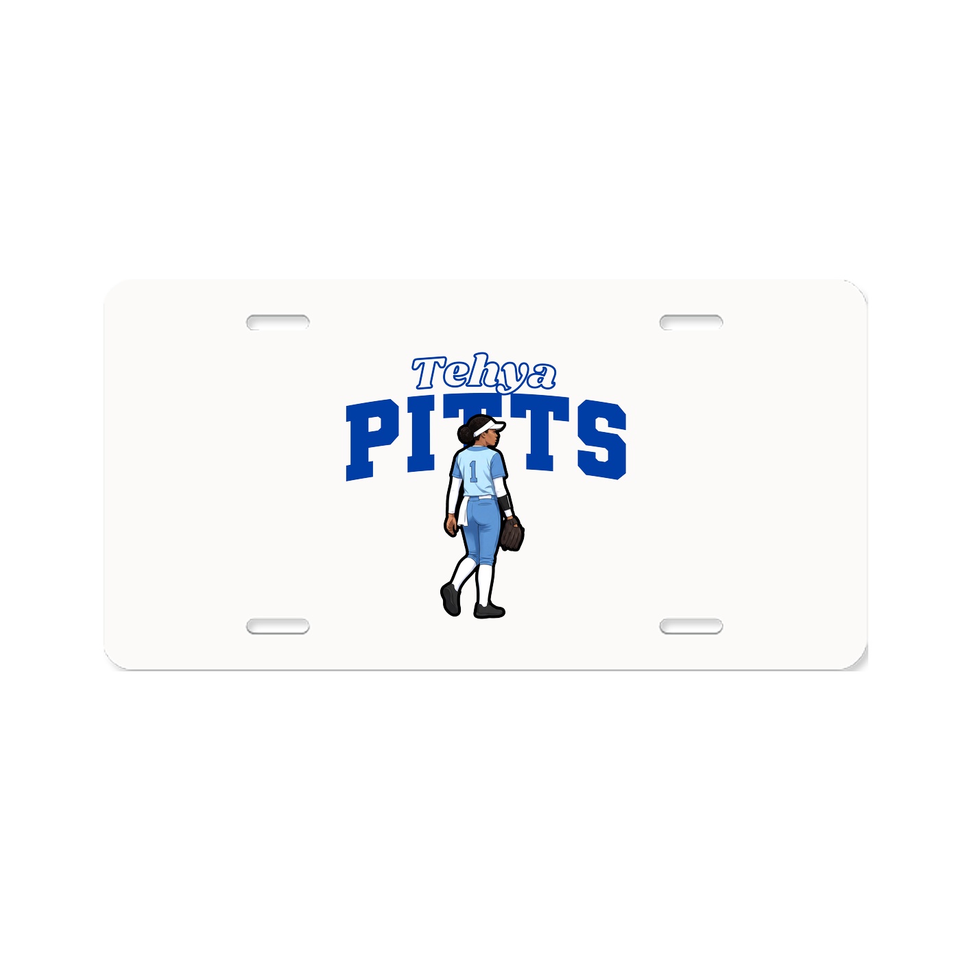 License Plate — Name Arch in Classic