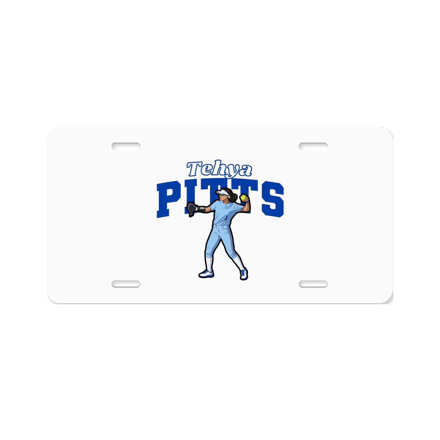 License Plate — Name Arch in Classic