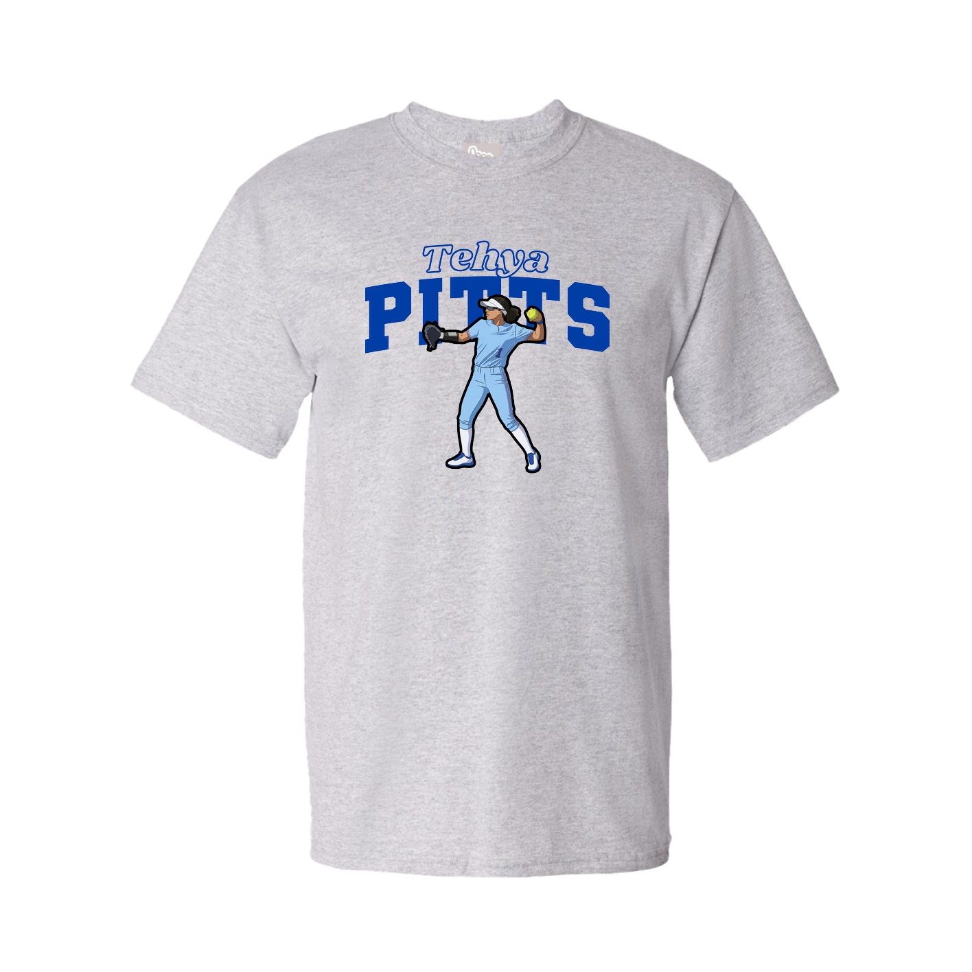 Youth Tee — Name Arch in Grey