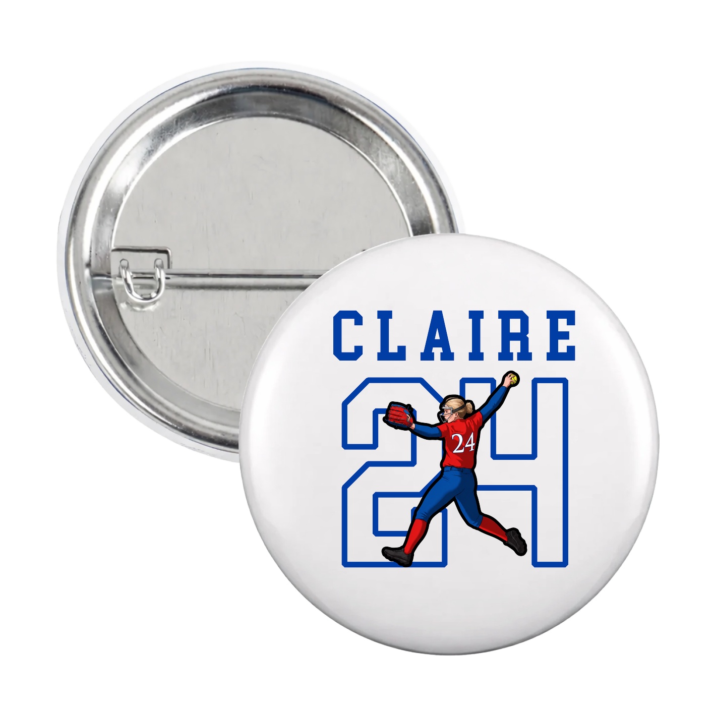 Game Day Button — Shirsey in White
