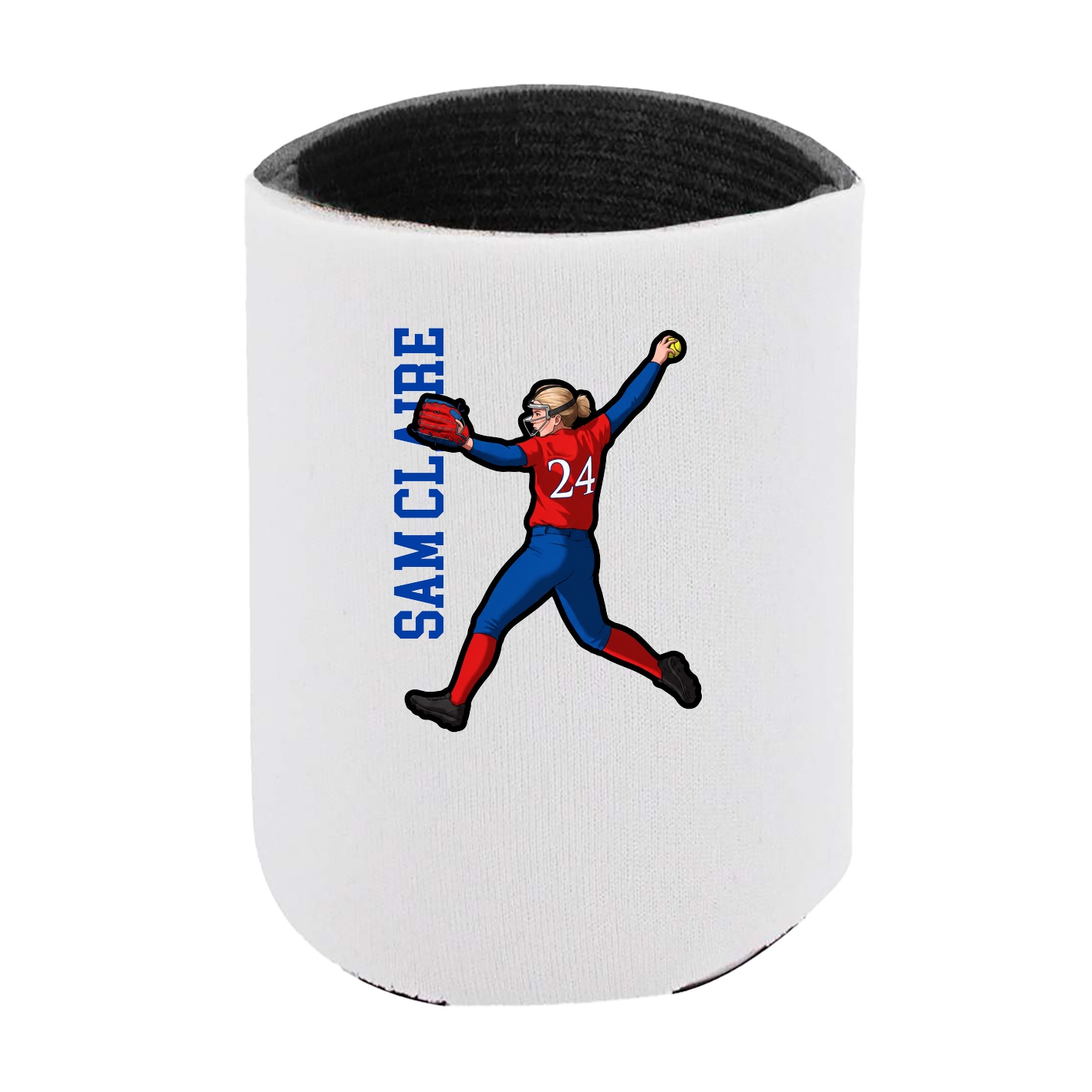 Can Holder — Name Vertical in White