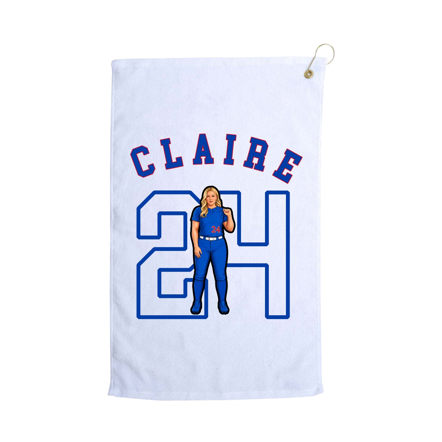 Golf Towel — Shirsey Arch in White