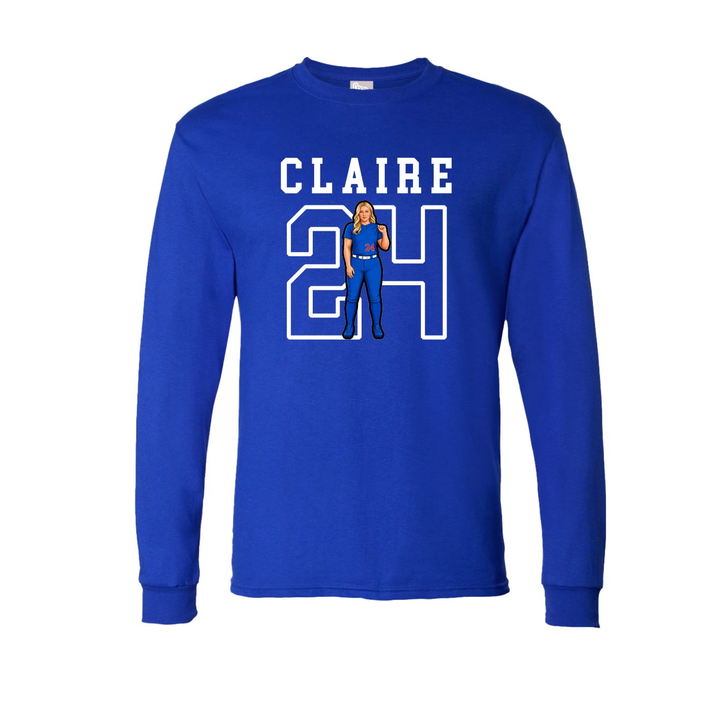 Long Sleeve Tee — Shirsey in Royal
