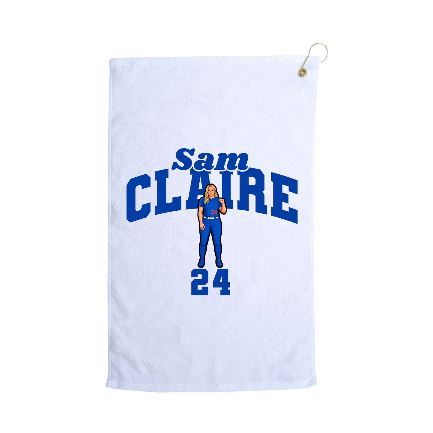 Golf Towel — Signature Arch in White