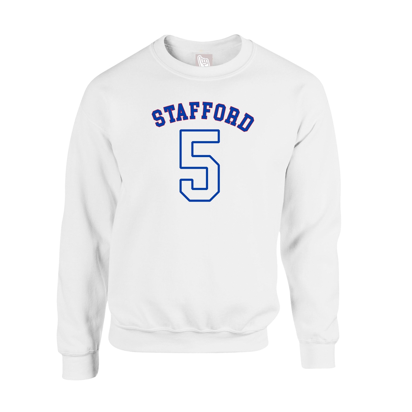 Fleece Crew — Shirsey Arch in White