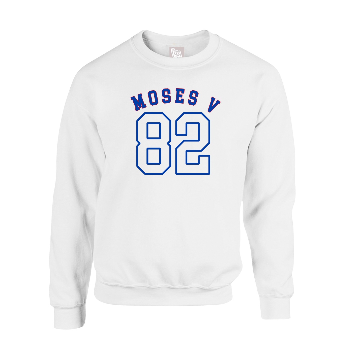 Fleece Crew — Shirsey Arch in White