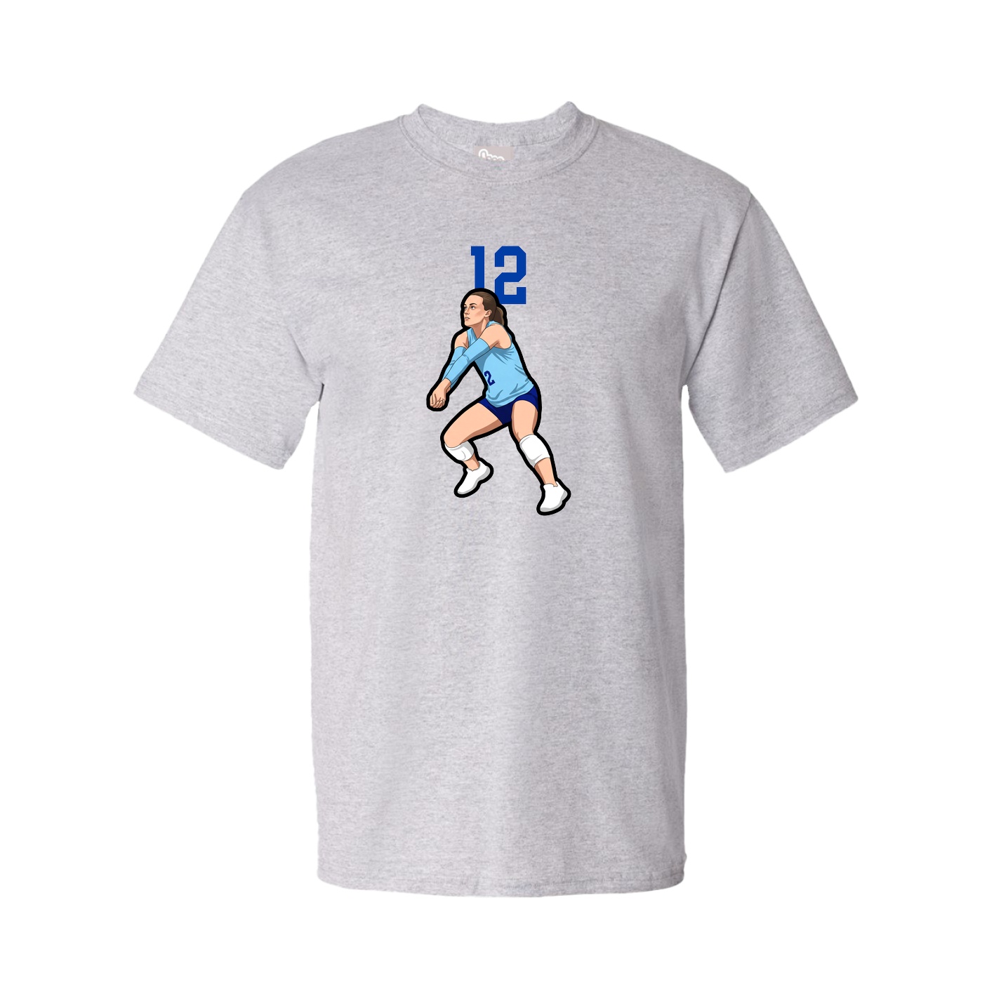 Youth Tee — Number Top in Grey