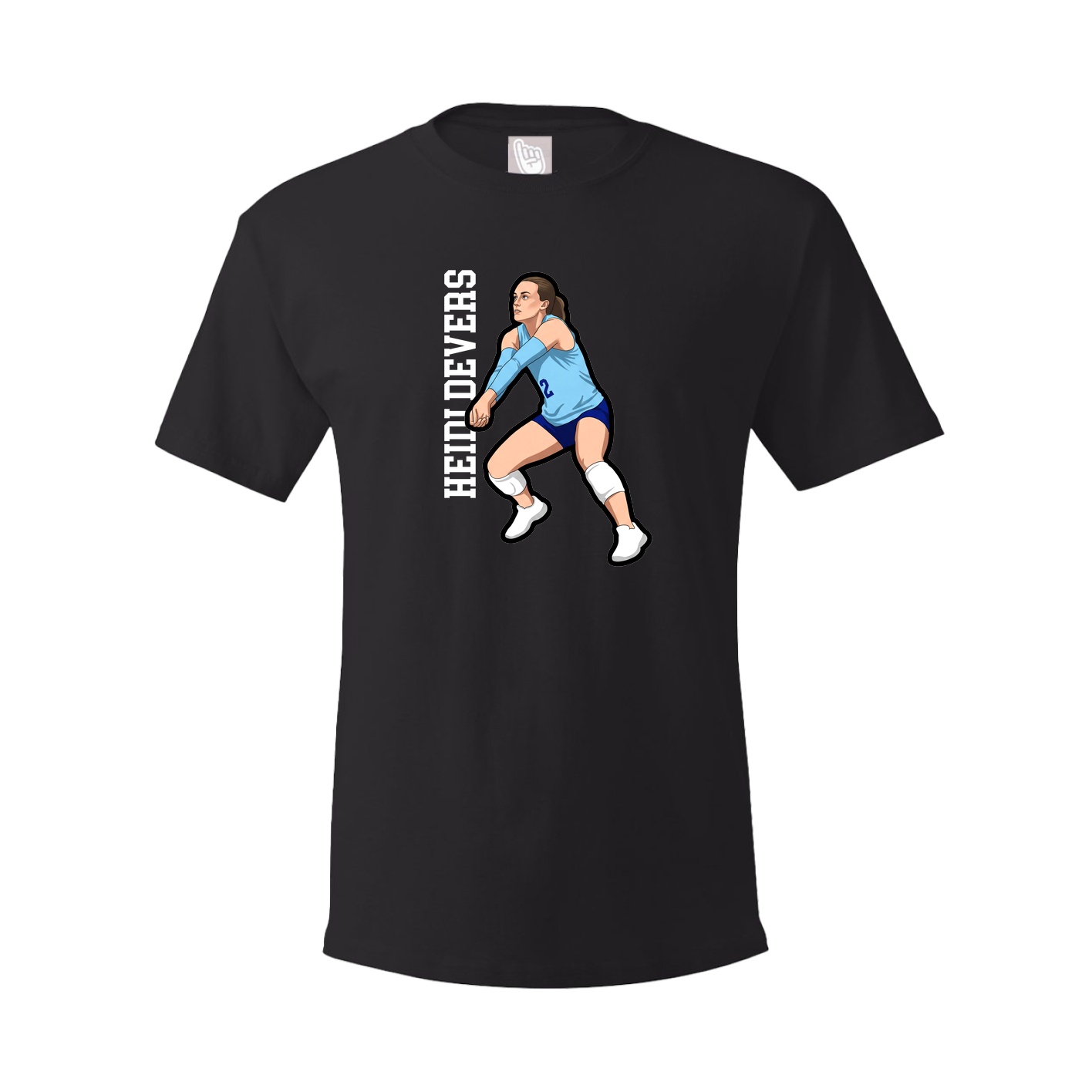 Tee — Name Vertical in Black