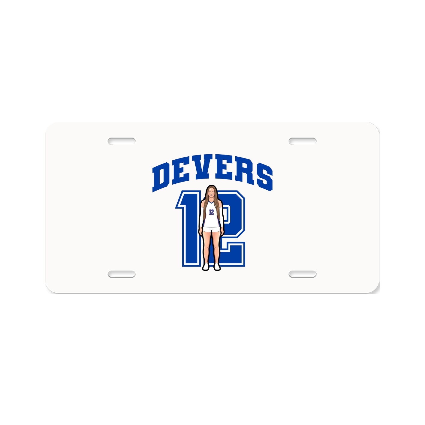 License Plate — Number in Classic