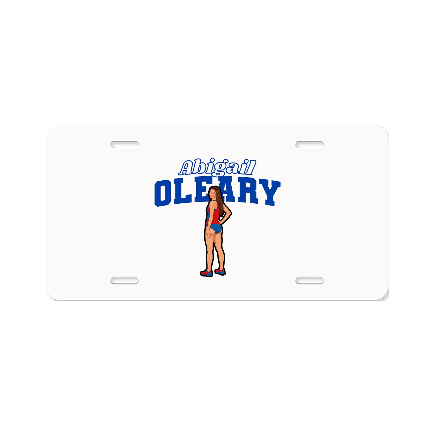 License Plate — Name Arch in Classic