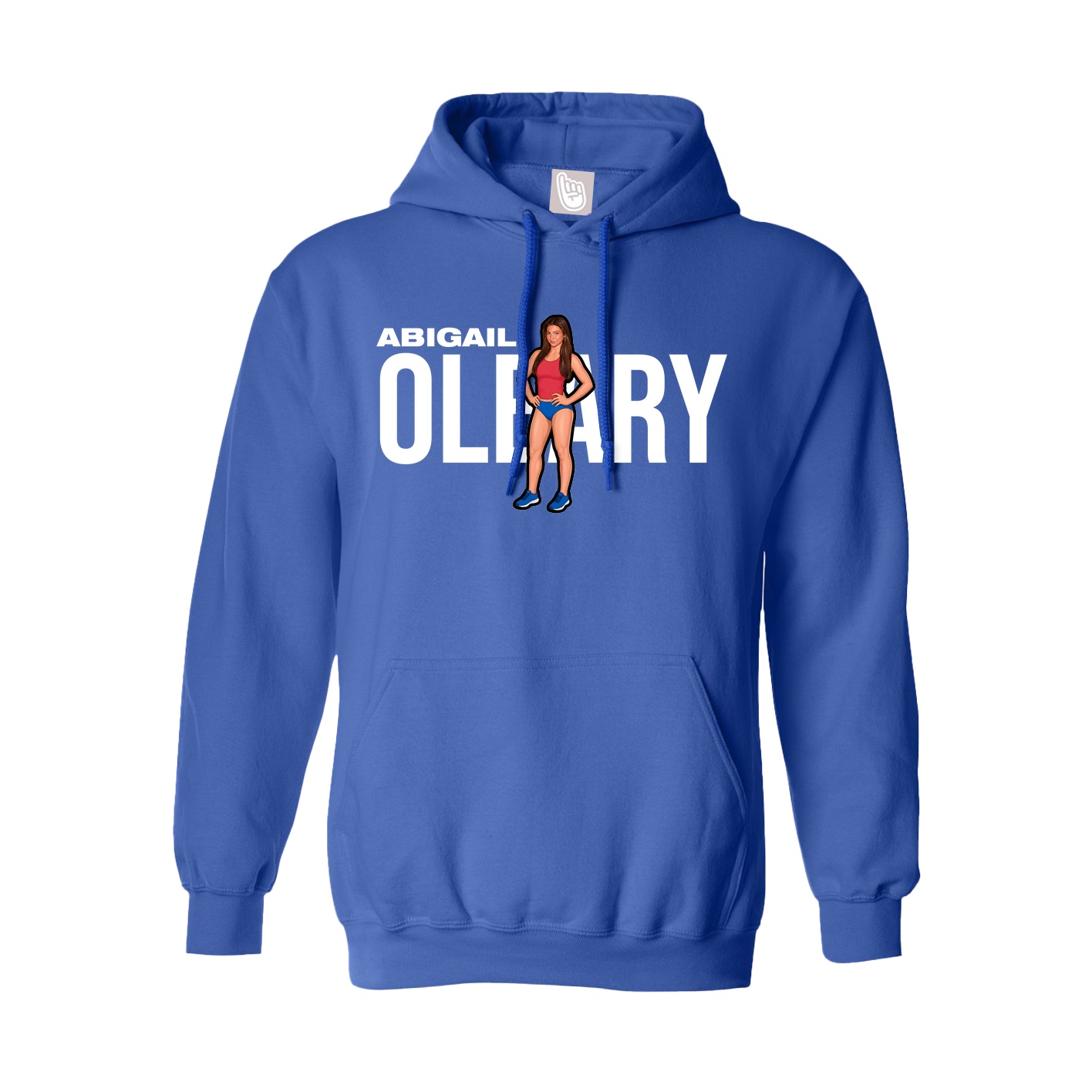 Youth Hoodie — Player Name in Royal
