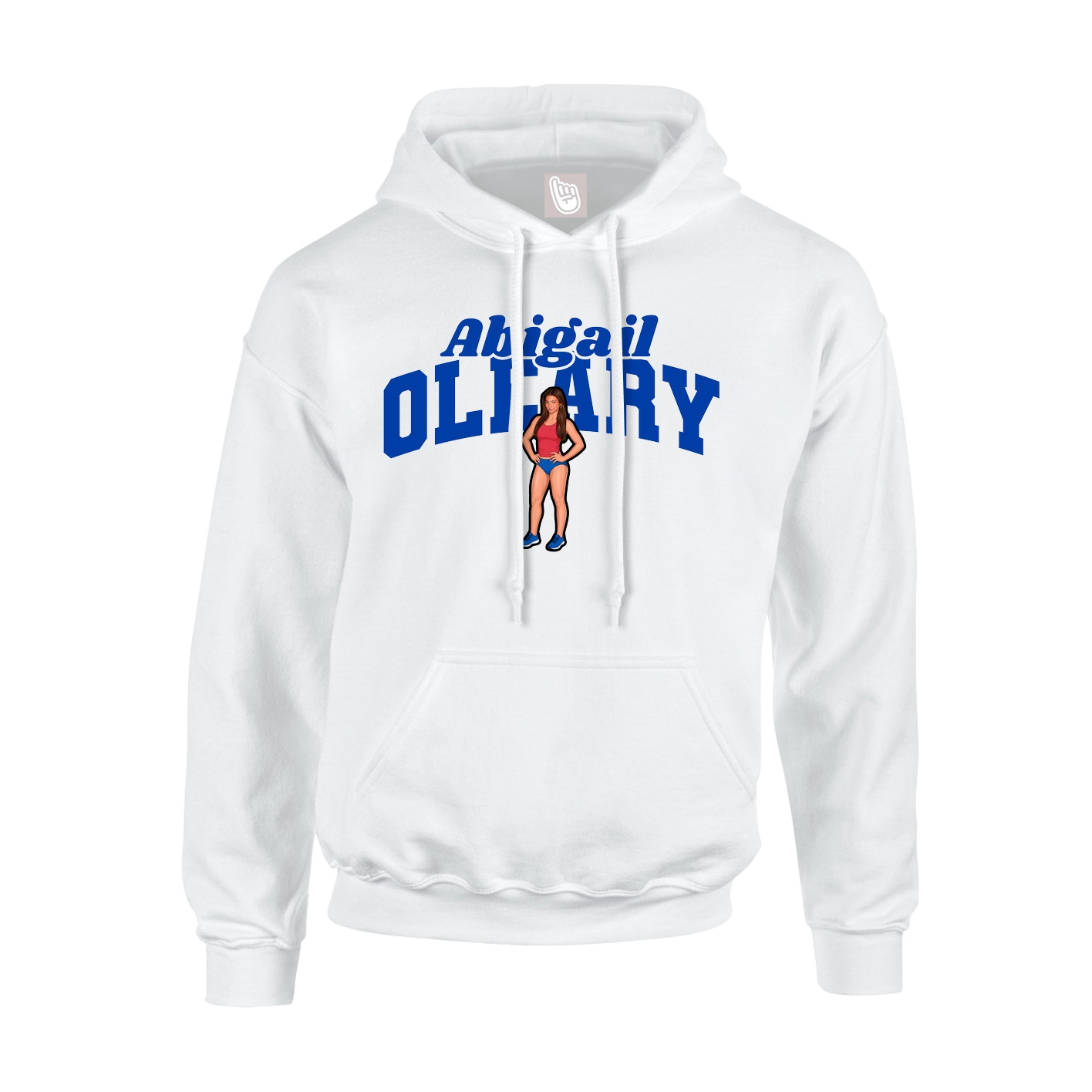 Youth Hoodie — Signature Arch in White