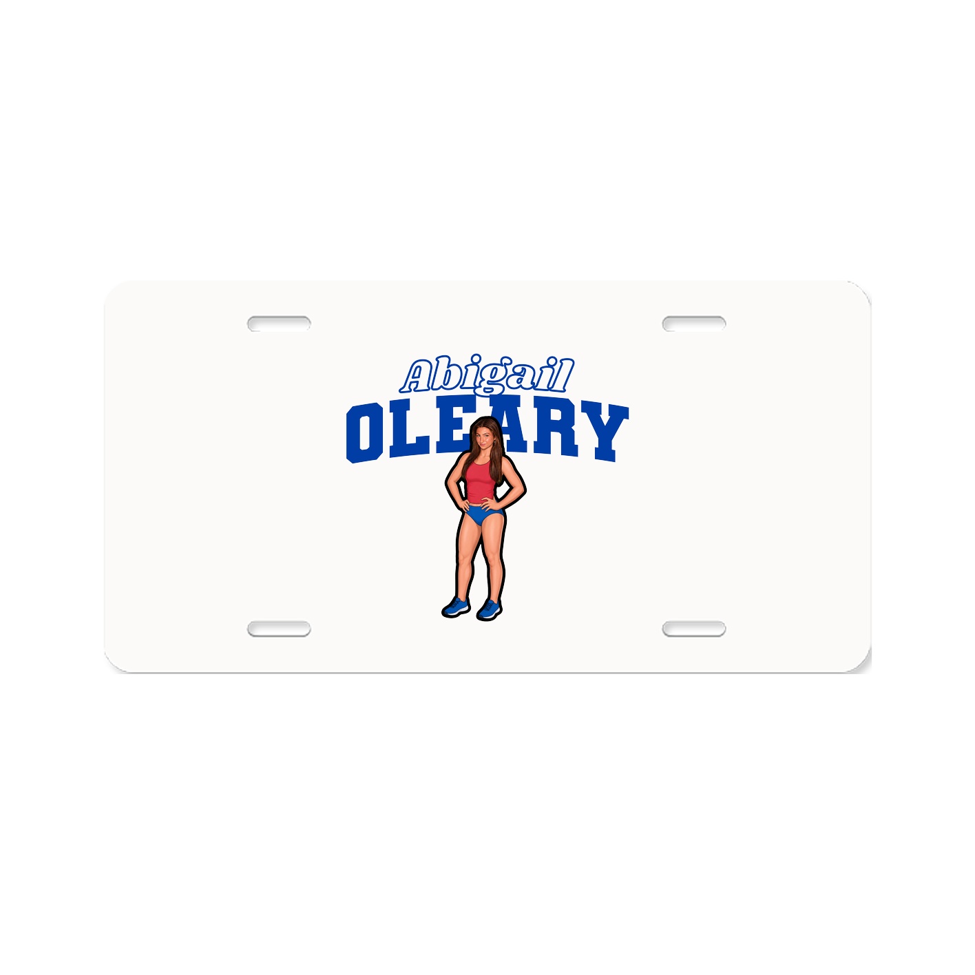 License Plate — Name Arch in Classic