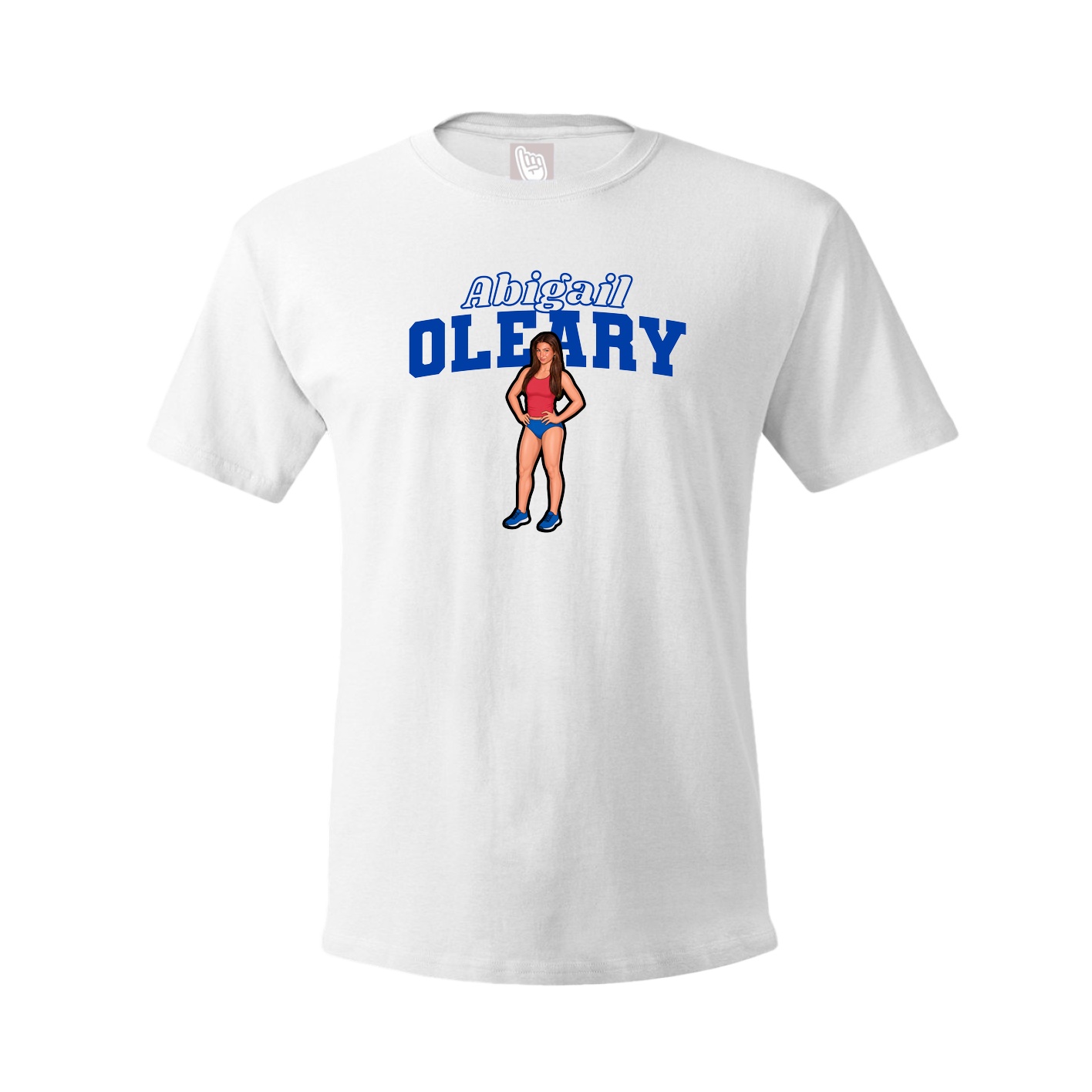 Youth Tee — Name Arch in White