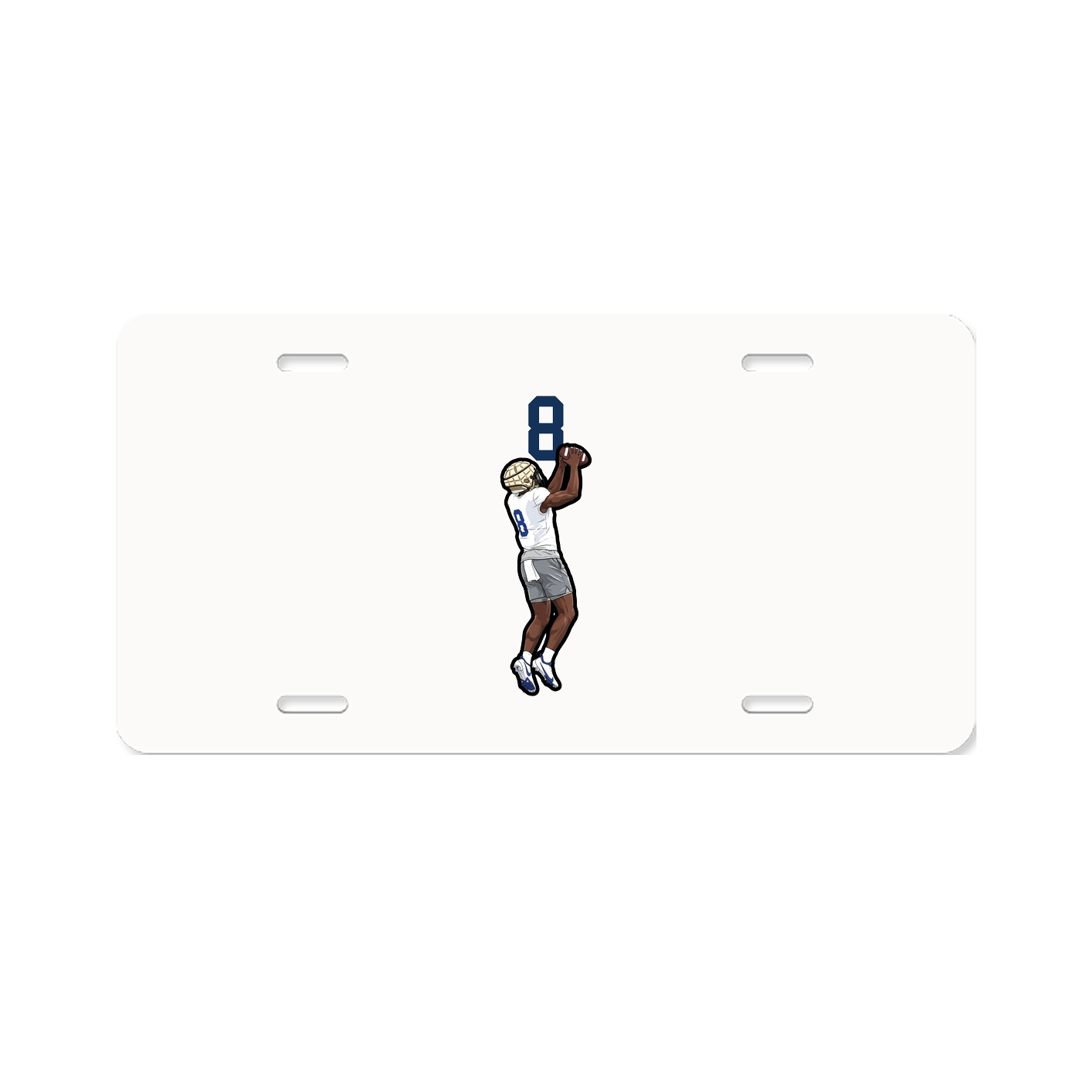 License Plate — Number Top in Classic
