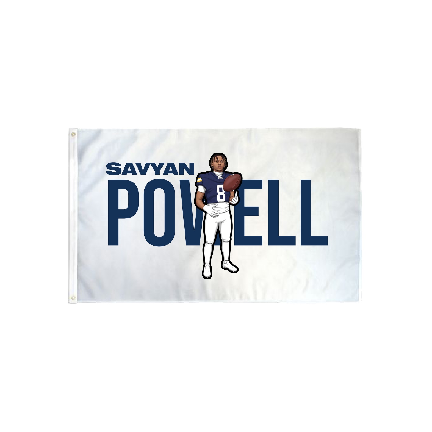 3x5 Flag — Player Name in Classic