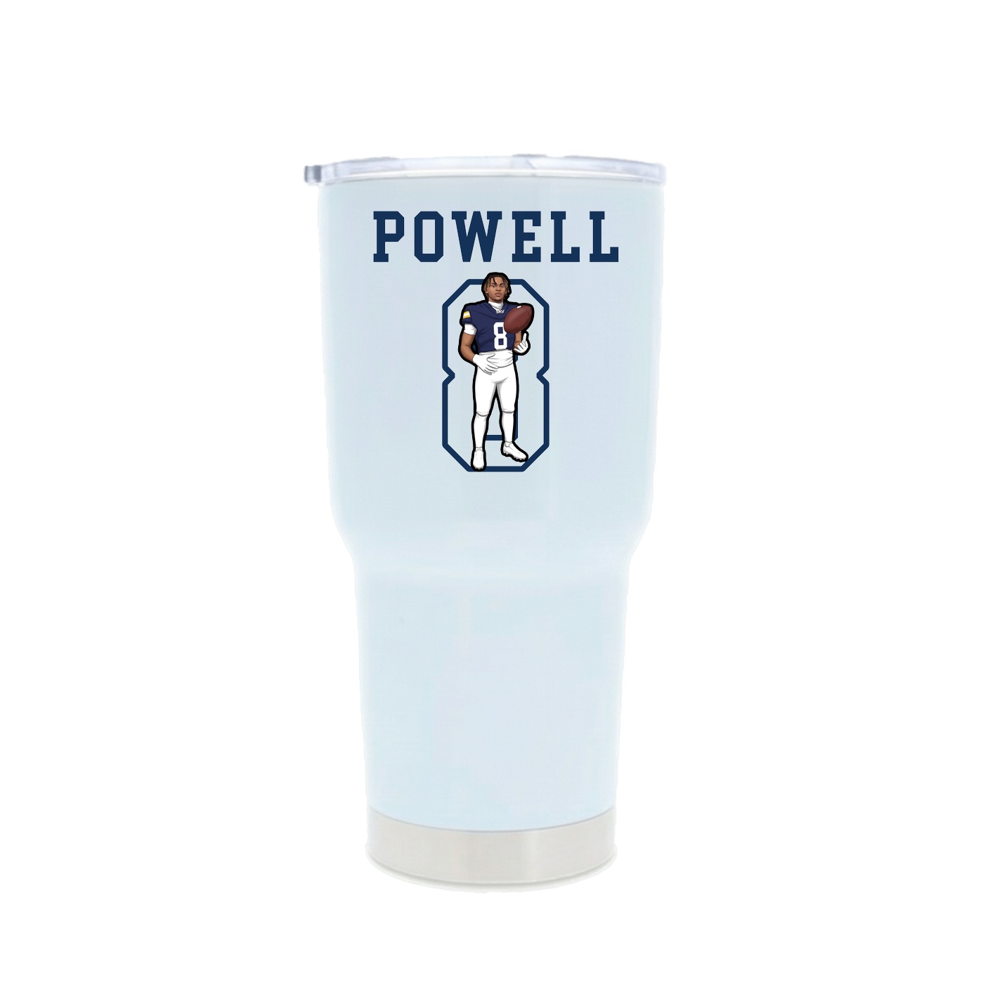 30oz Stainless Steel Tumbler — Shirsey in White