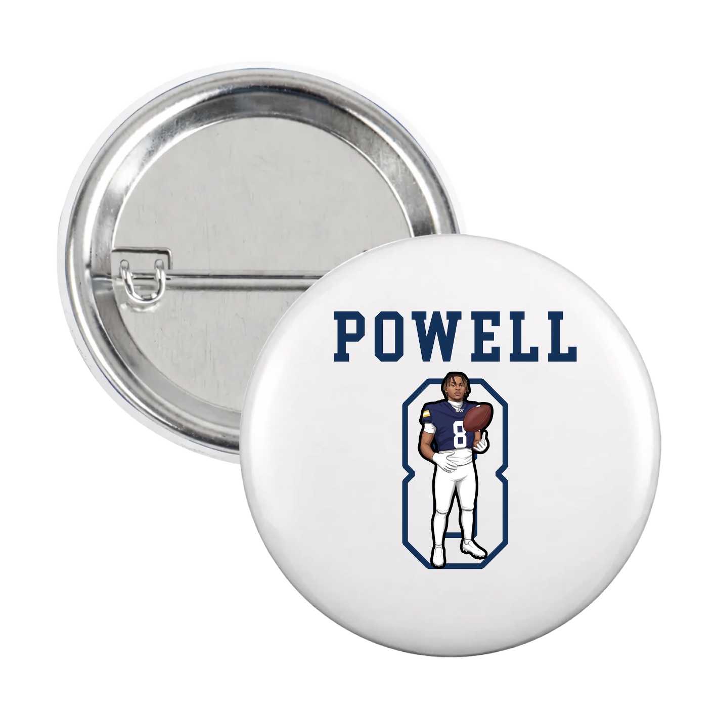 Game Day Button — Shirsey in White