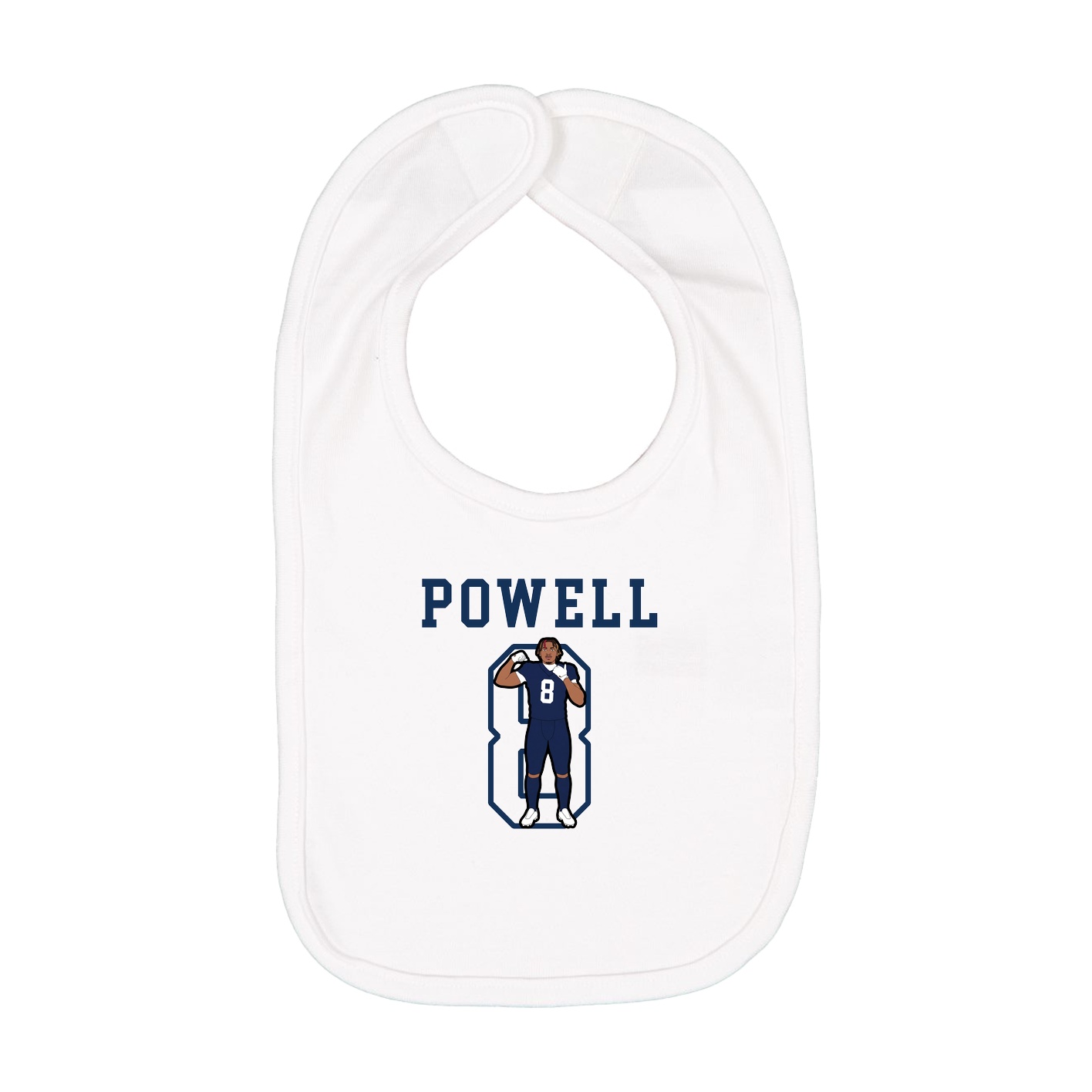 Infant Bib — Shirsey in White