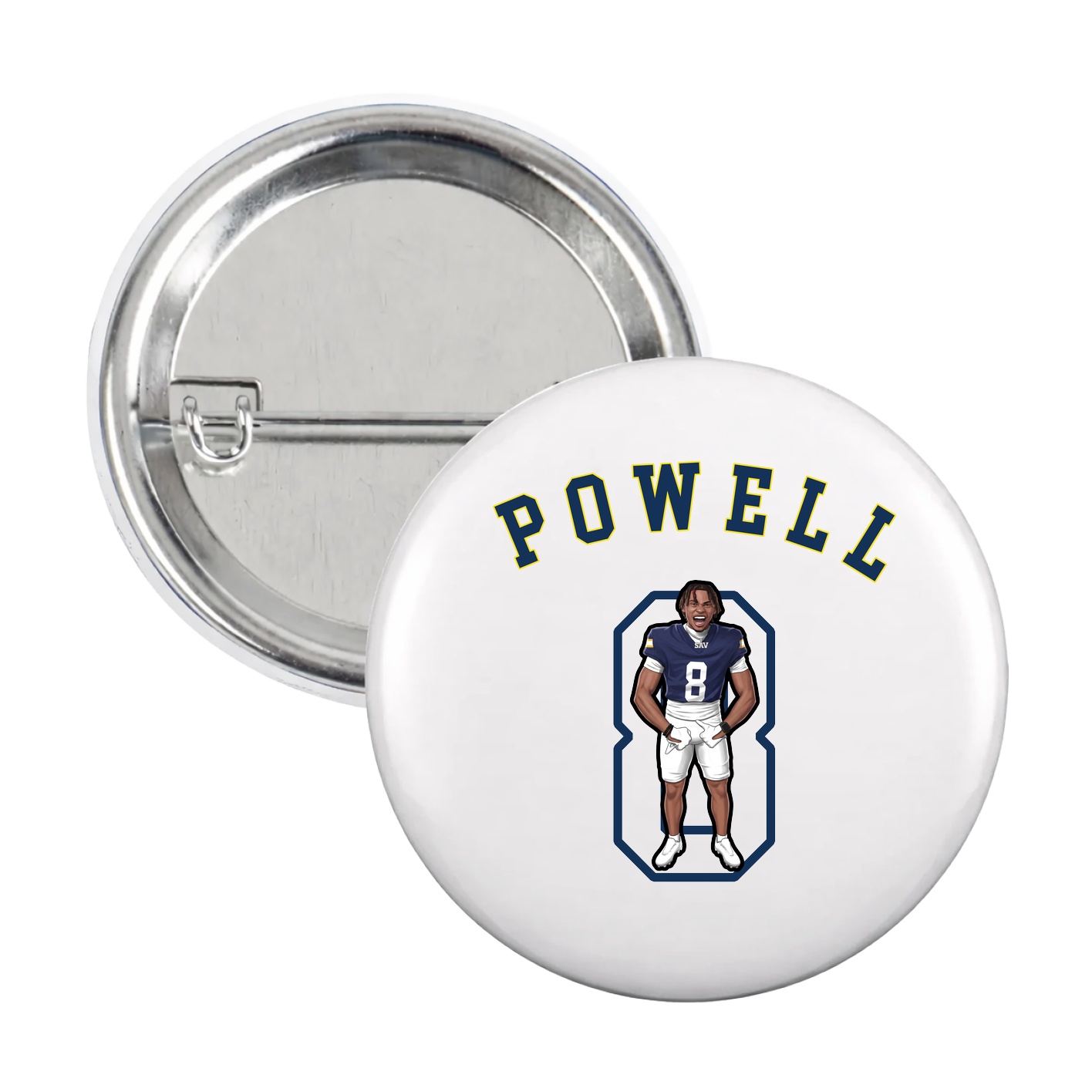 Game Day Button — Shirsey Arch in White