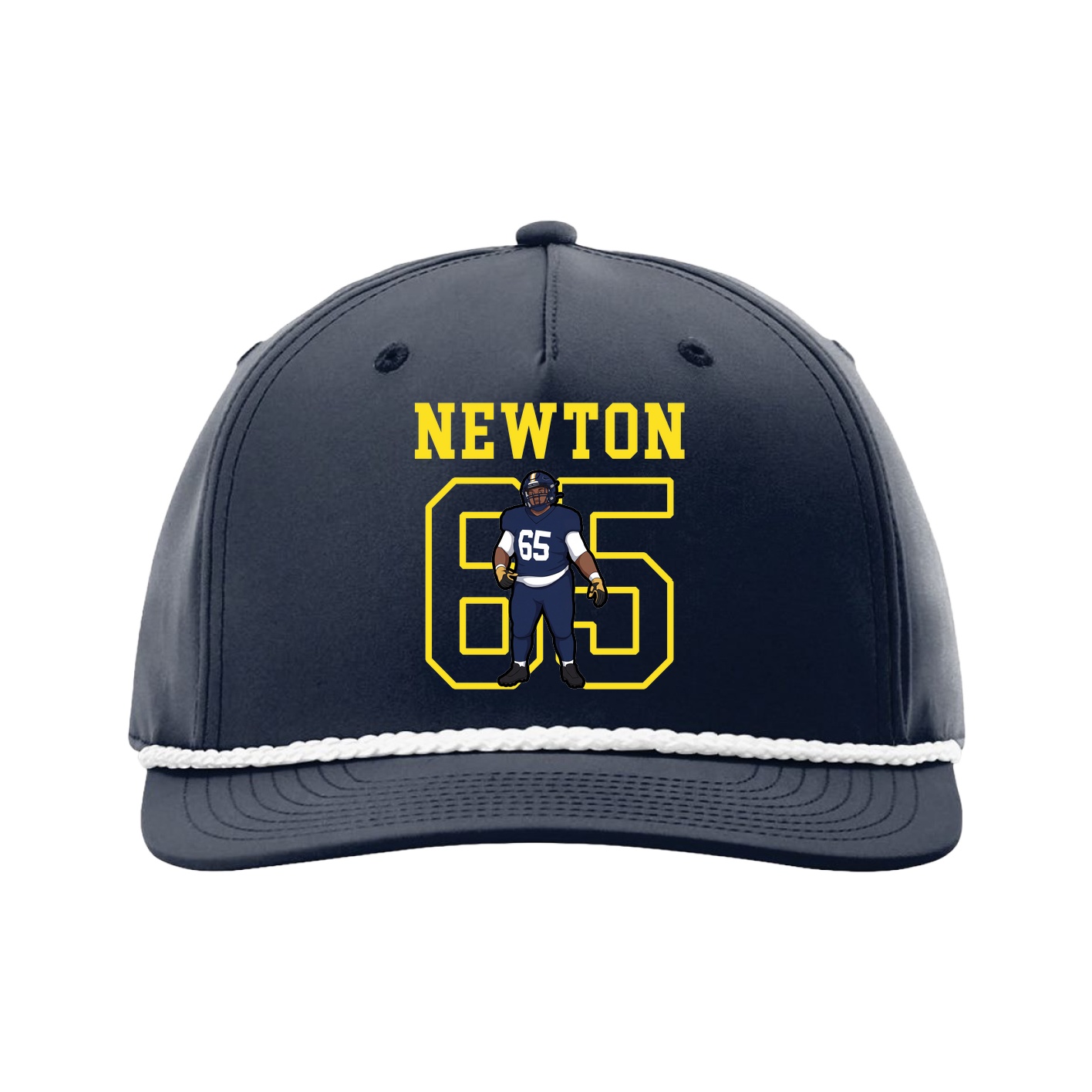 Five-Panel Classic Rope Cap — Shirsey in Navy