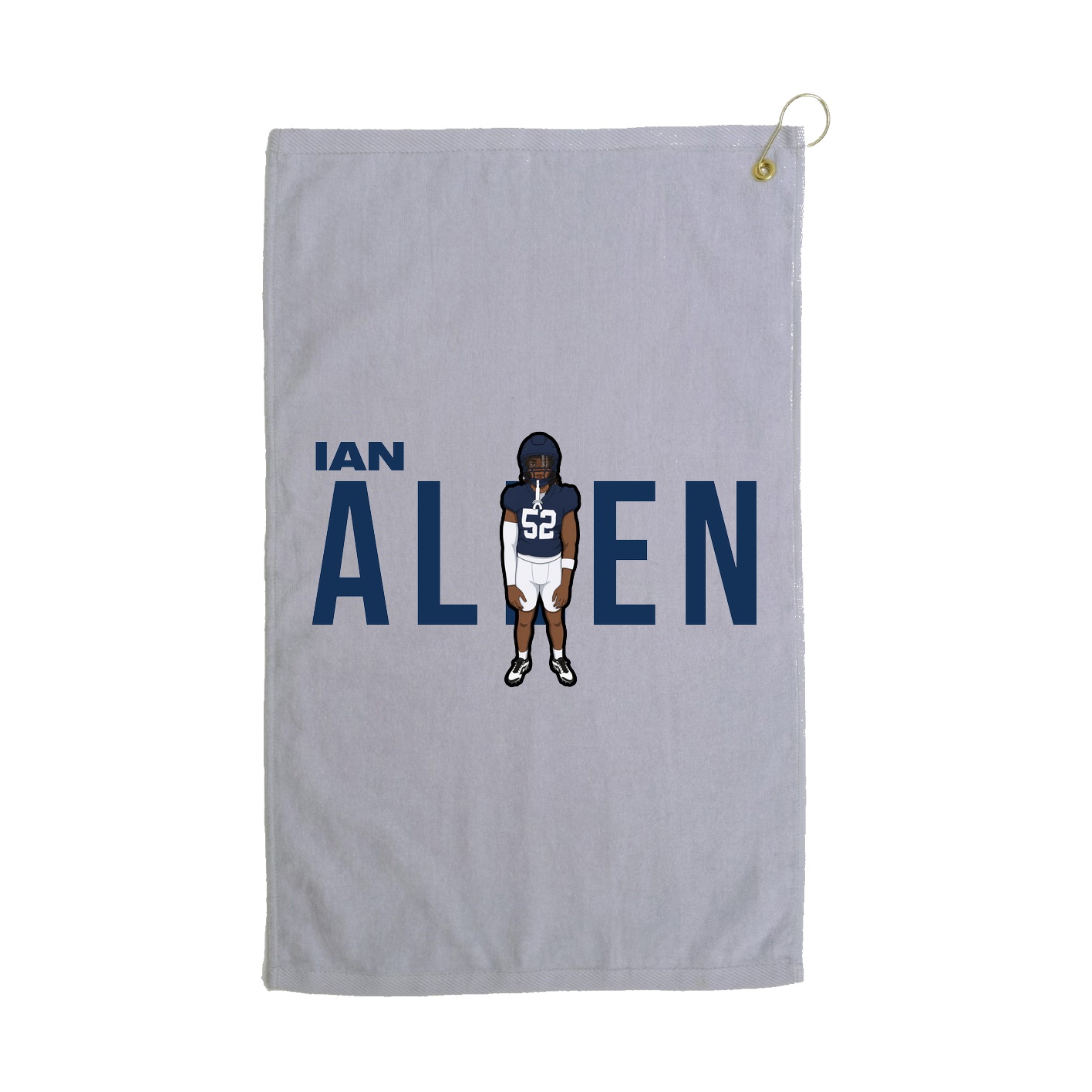 Golf Towel — Player Name in Grey