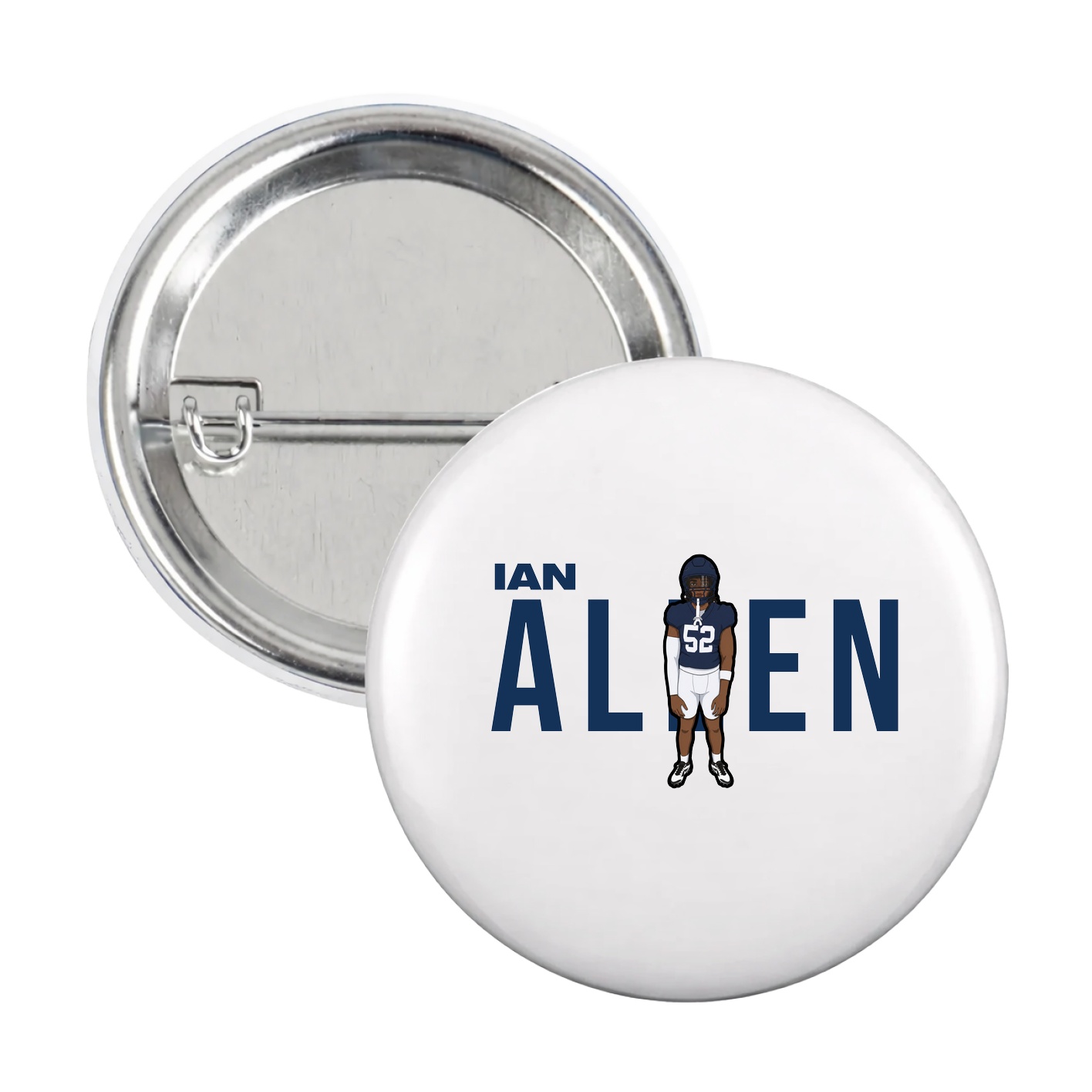 Game Day Button — Player Name in White