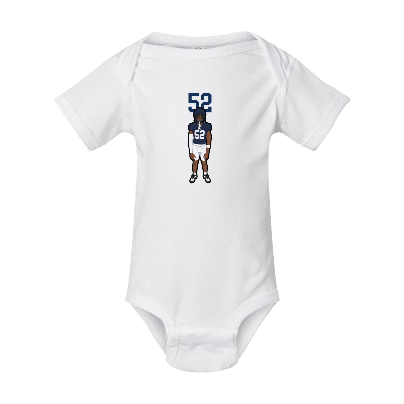 Baby Onesie — Number Top in White