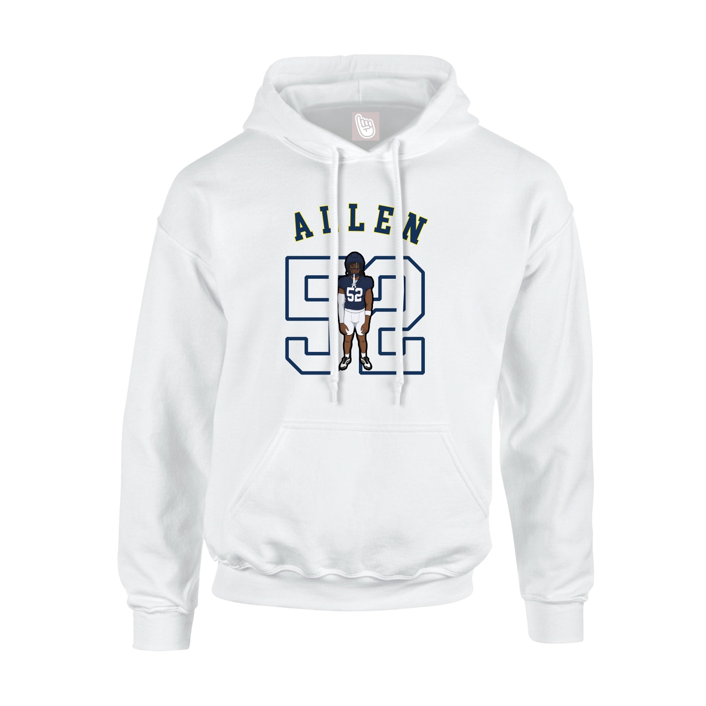 Youth Hoodie — Shirsey Arch in White