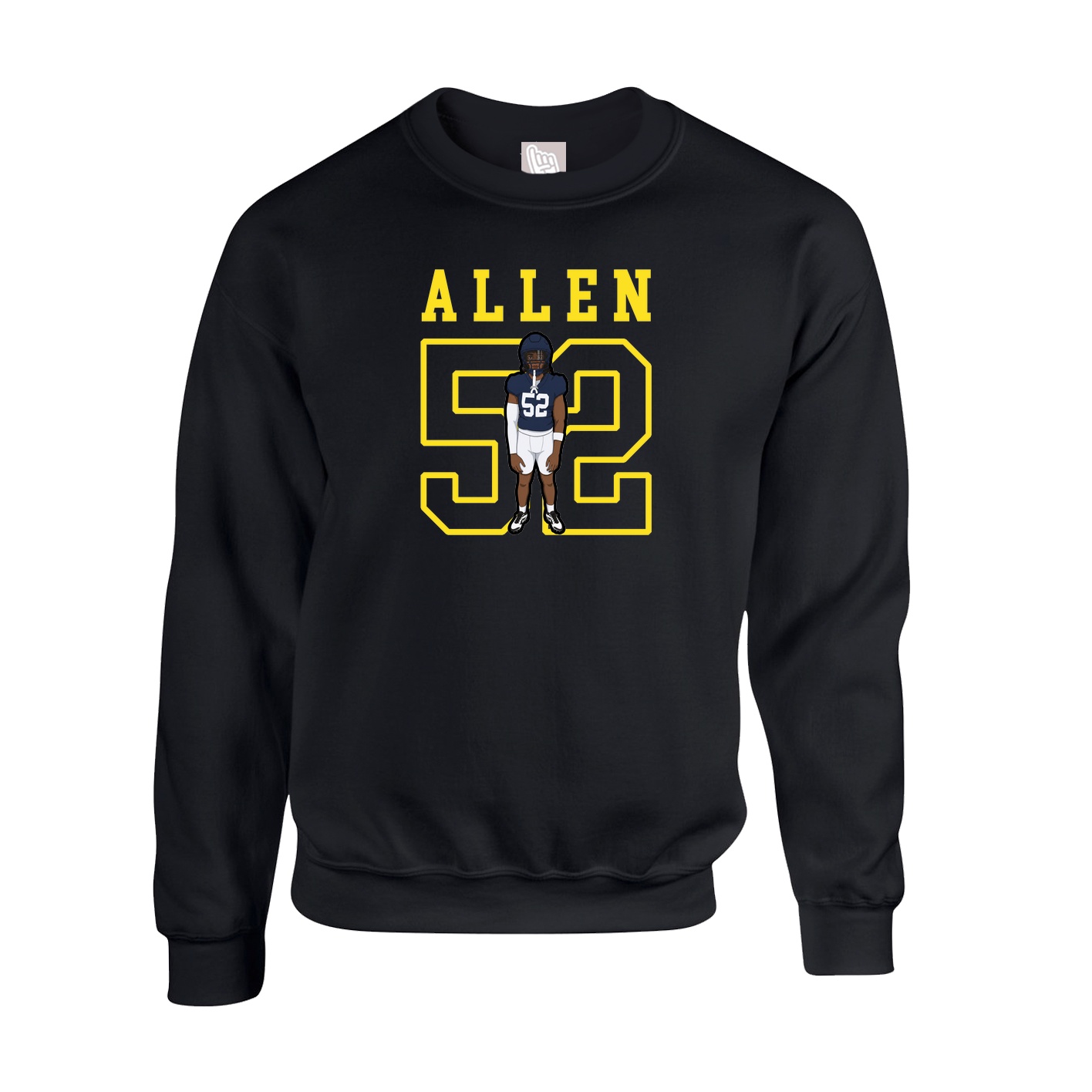Fleece Crew — Shirsey in Black