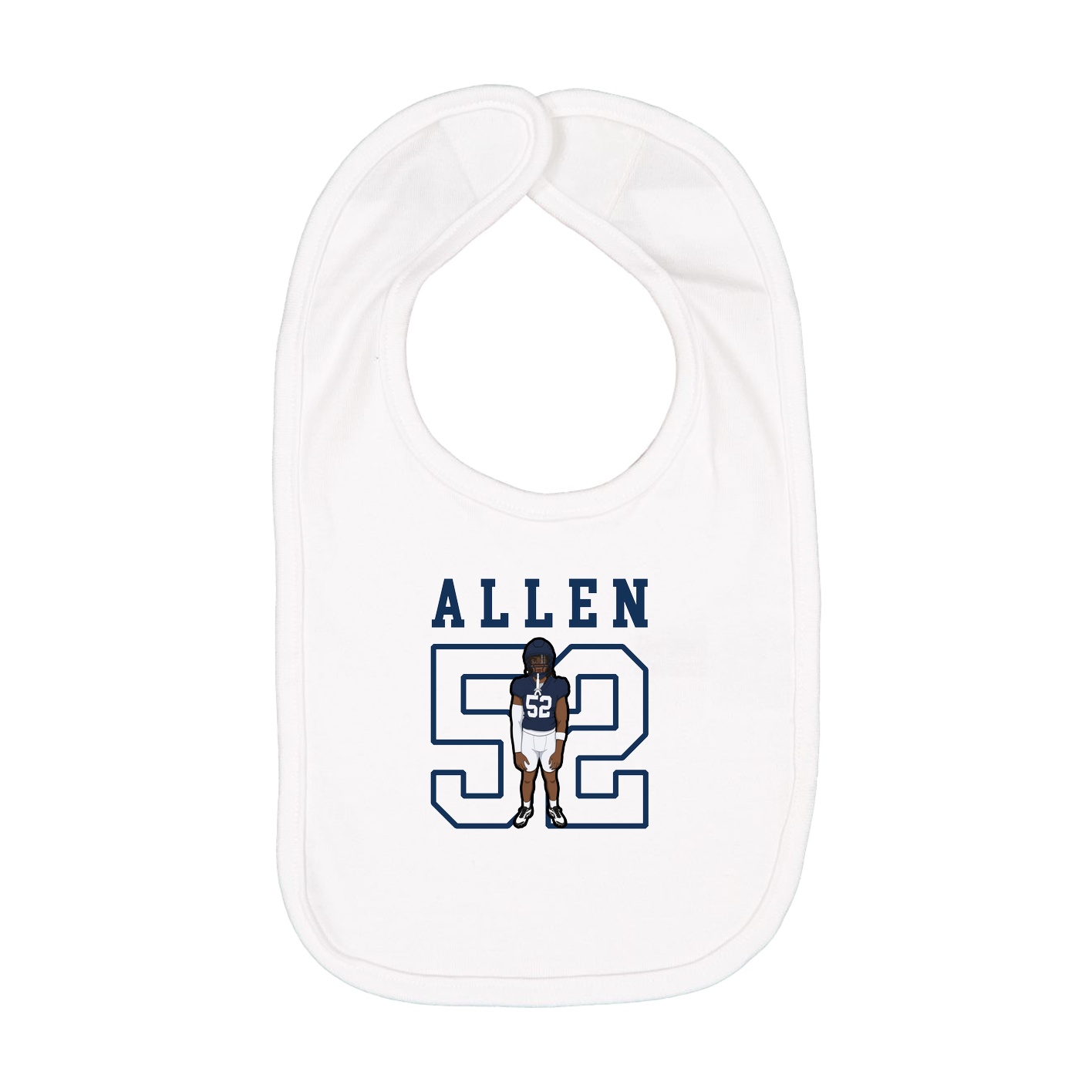 Infant Bib — Shirsey in White
