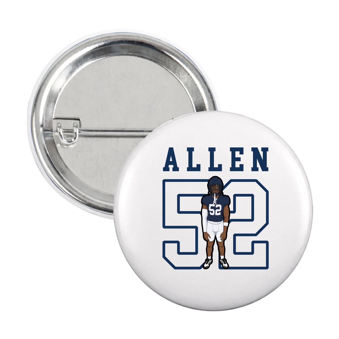 Game Day Button — Shirsey in White