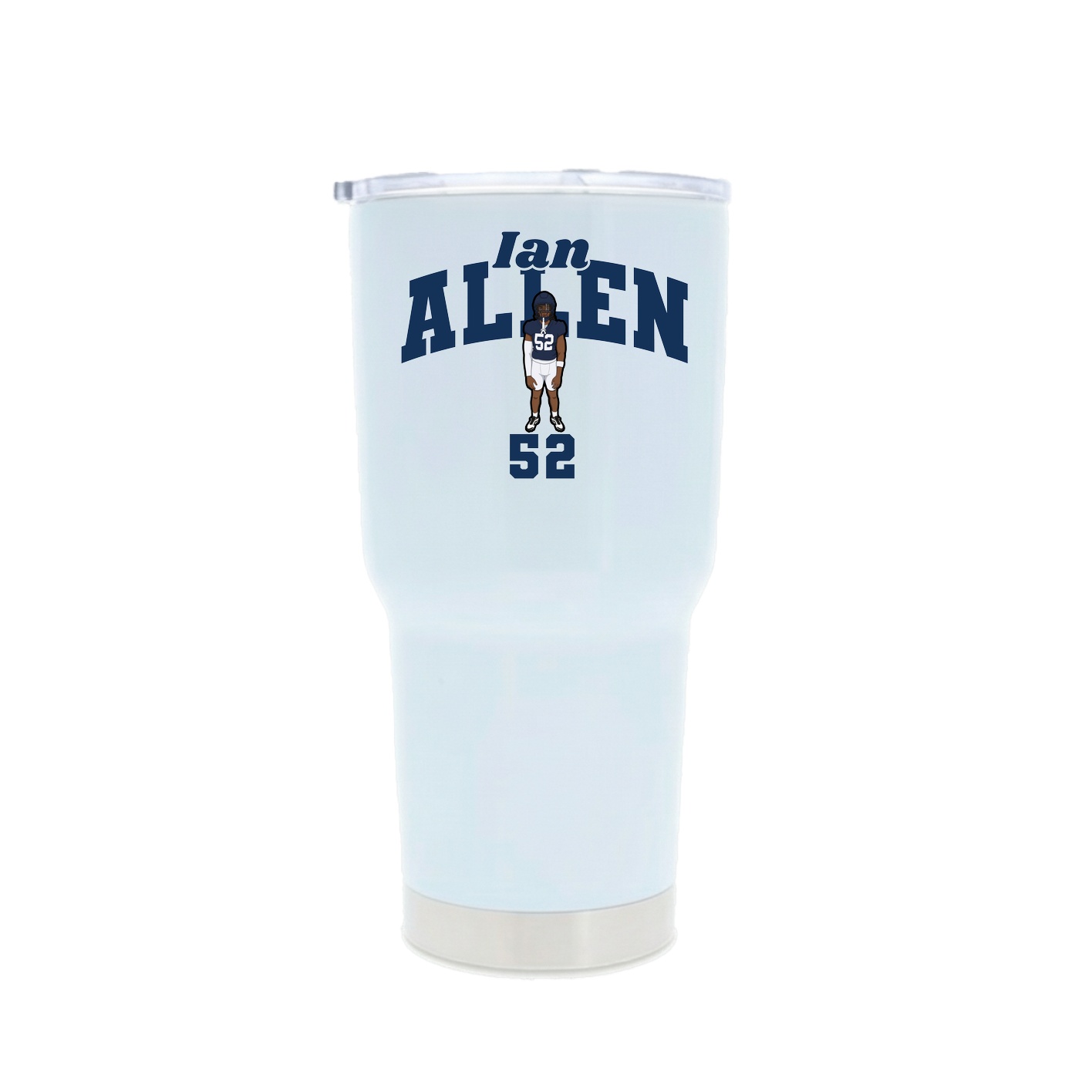 30oz Stainless Steel Tumbler — Signature Arch in White