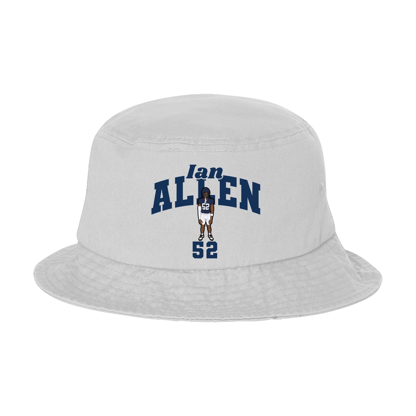 Bucket Cap — Signature Arch in White