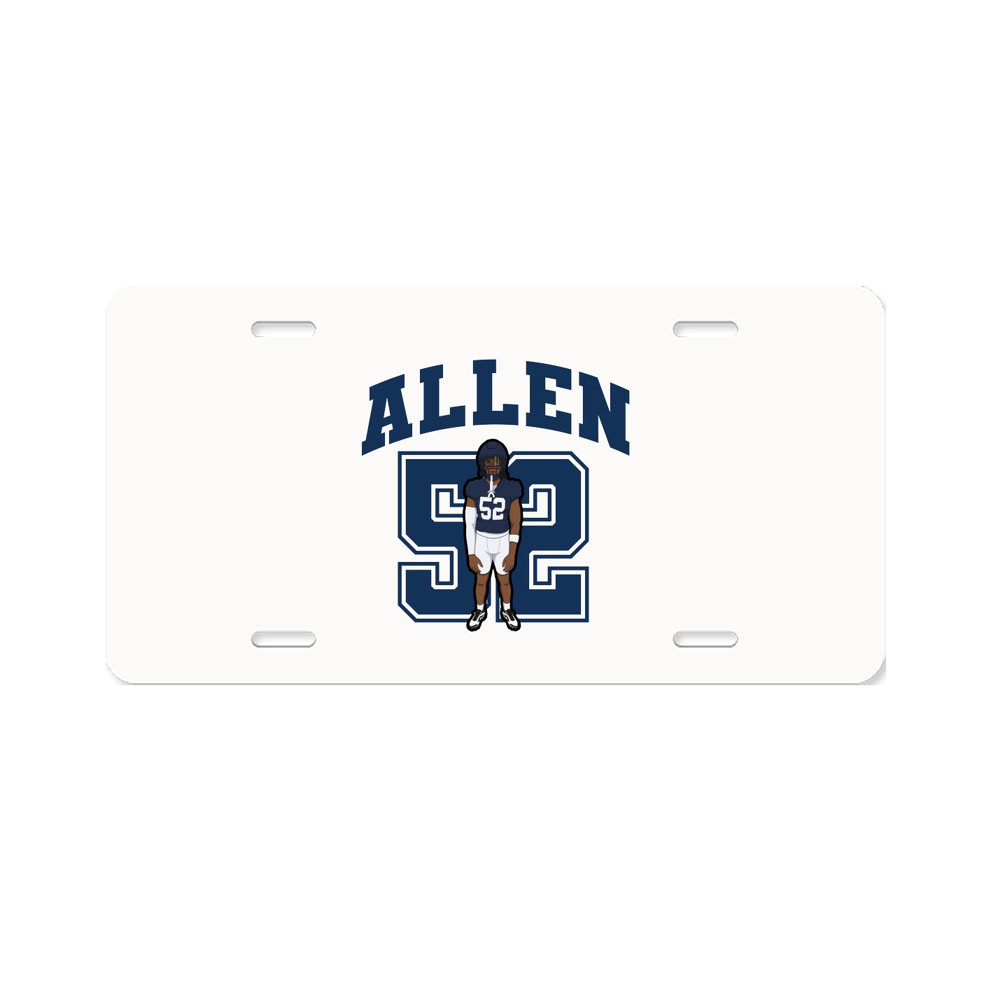License Plate — Number in Classic