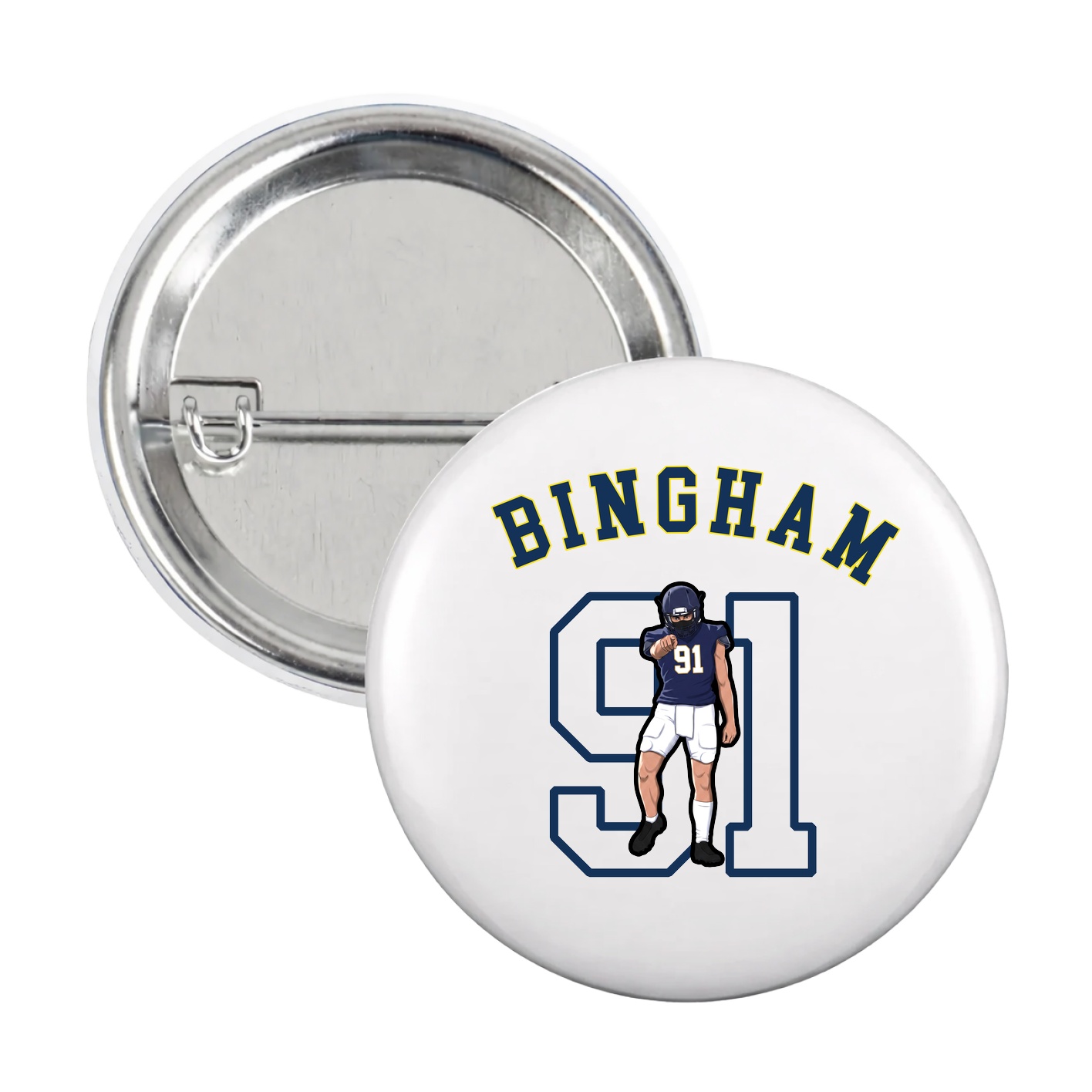 Game Day Button — Shirsey Arch in White