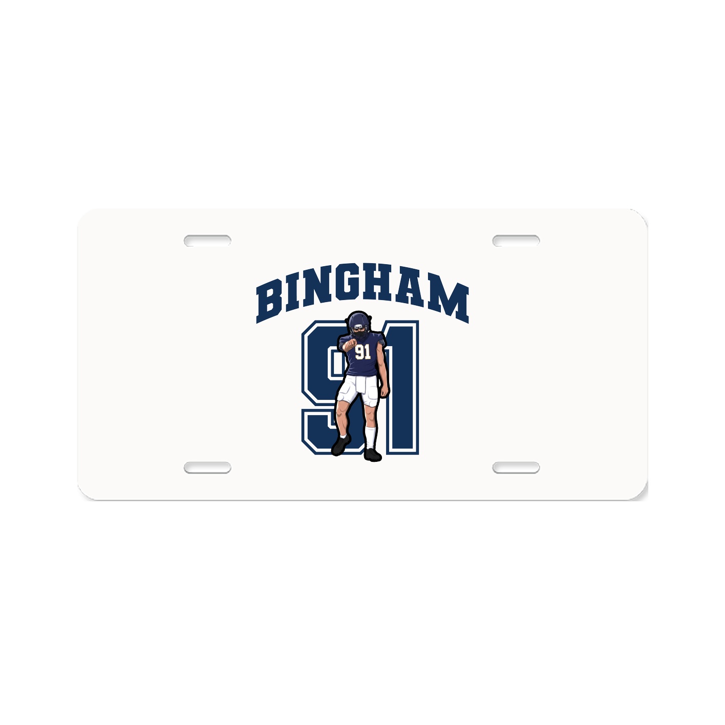 License Plate — Number in Classic