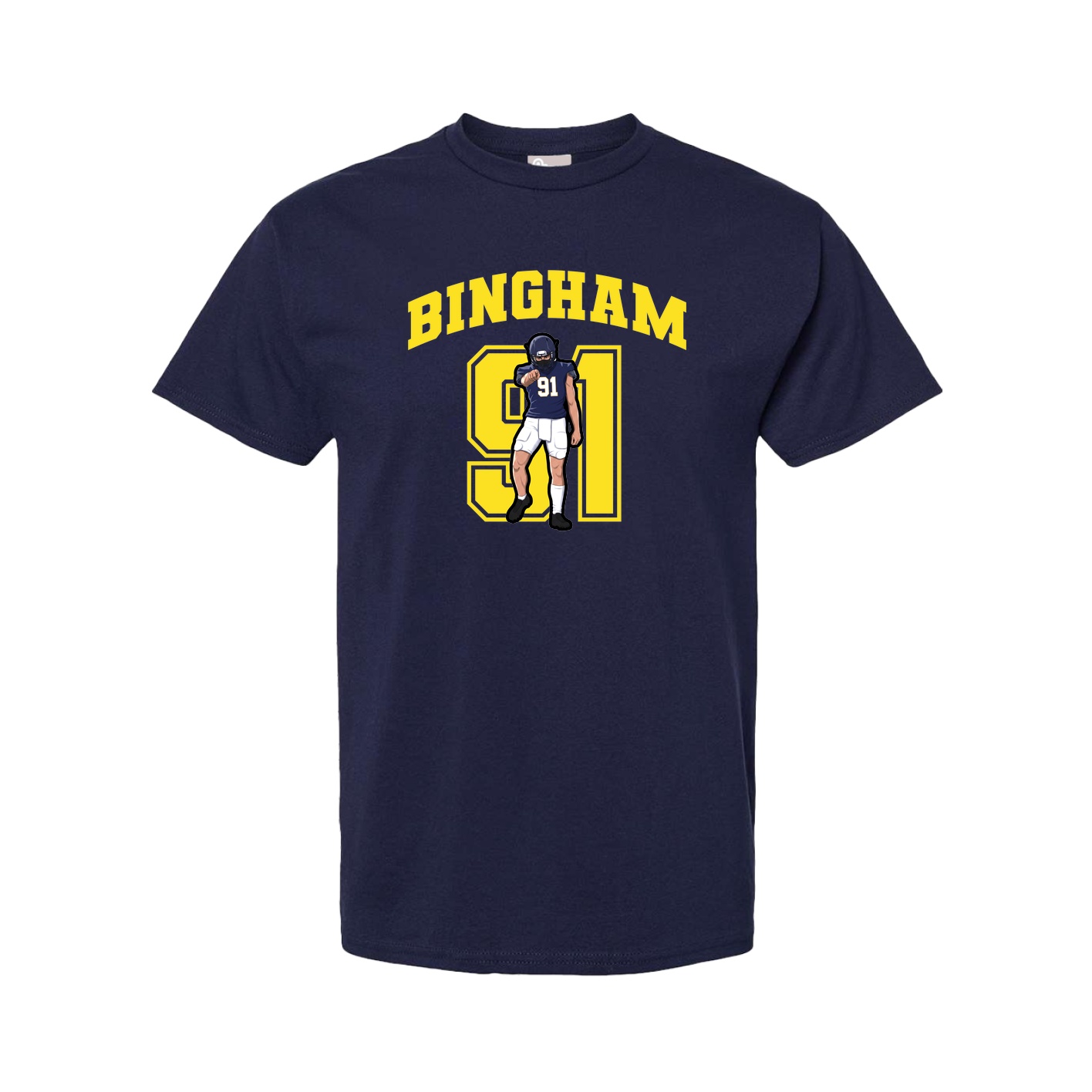 Tee — Number in Navy
