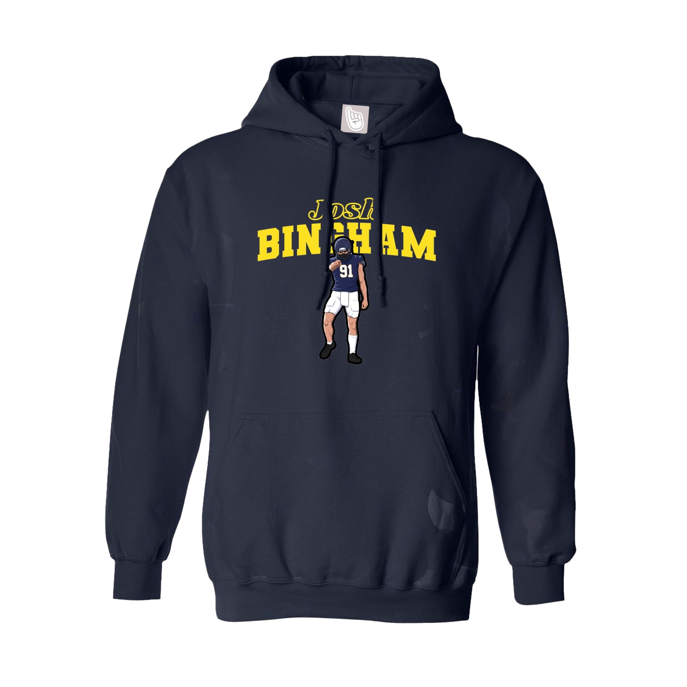 Hoodie — Name Arch in Navy