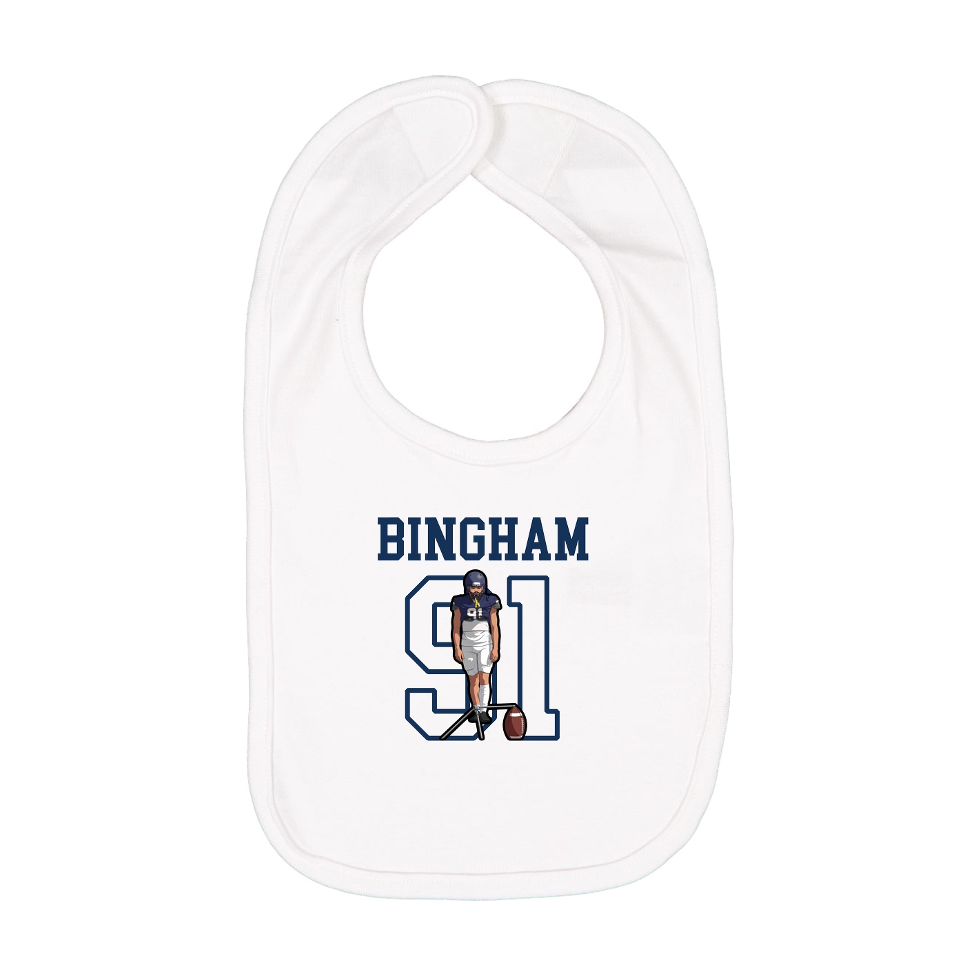 Infant Bib — Shirsey in White