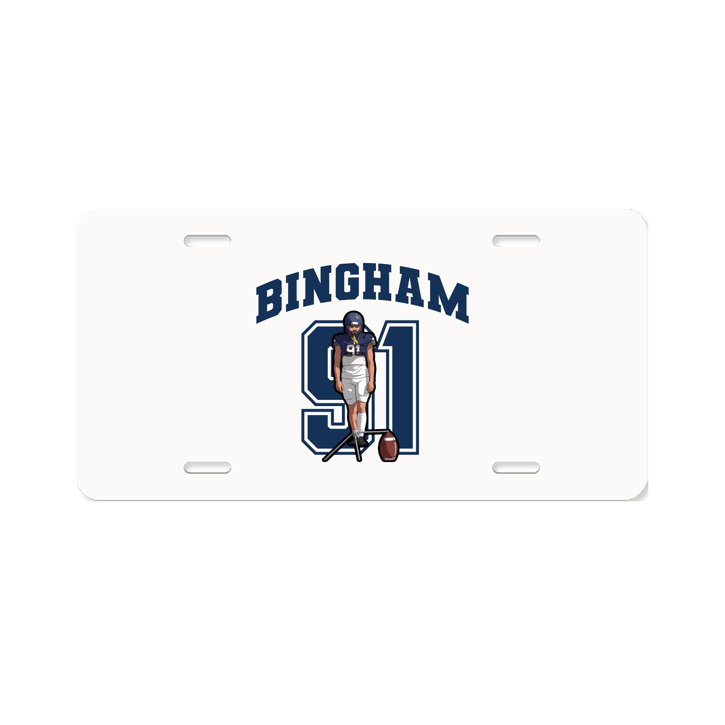 License Plate — Number in Classic